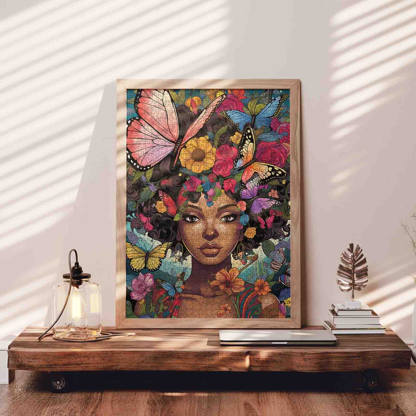 tucocoo-jigsaw-butterfly-bloom-puzzle-1000-teile-frau image 3