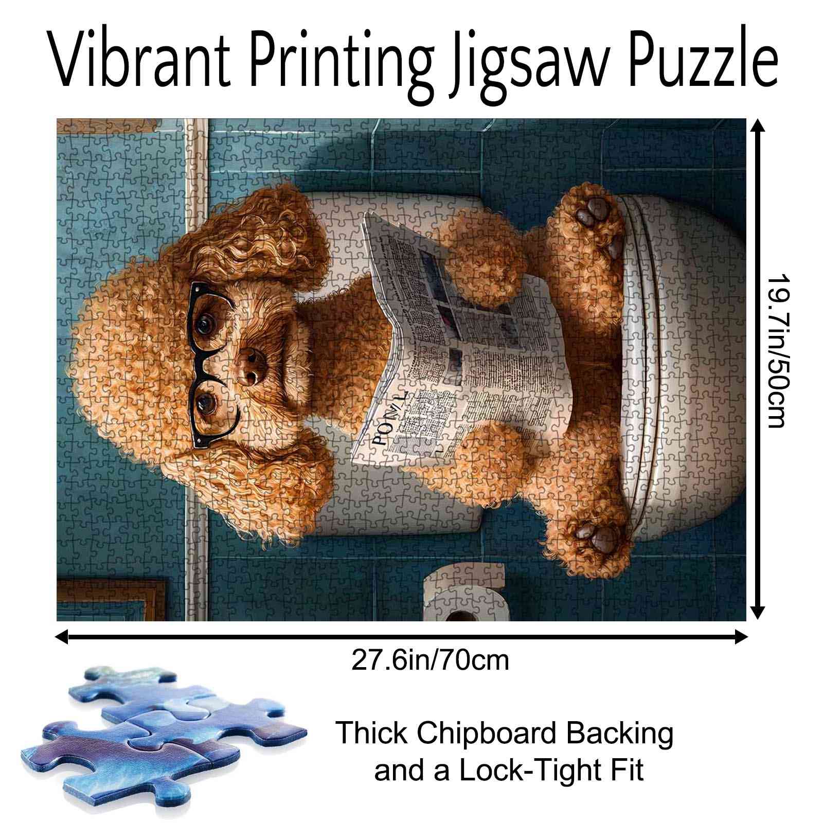 tucocoo-jigsaw-reading-poodle-puzzle-1000-teile-hund-pudel image 5