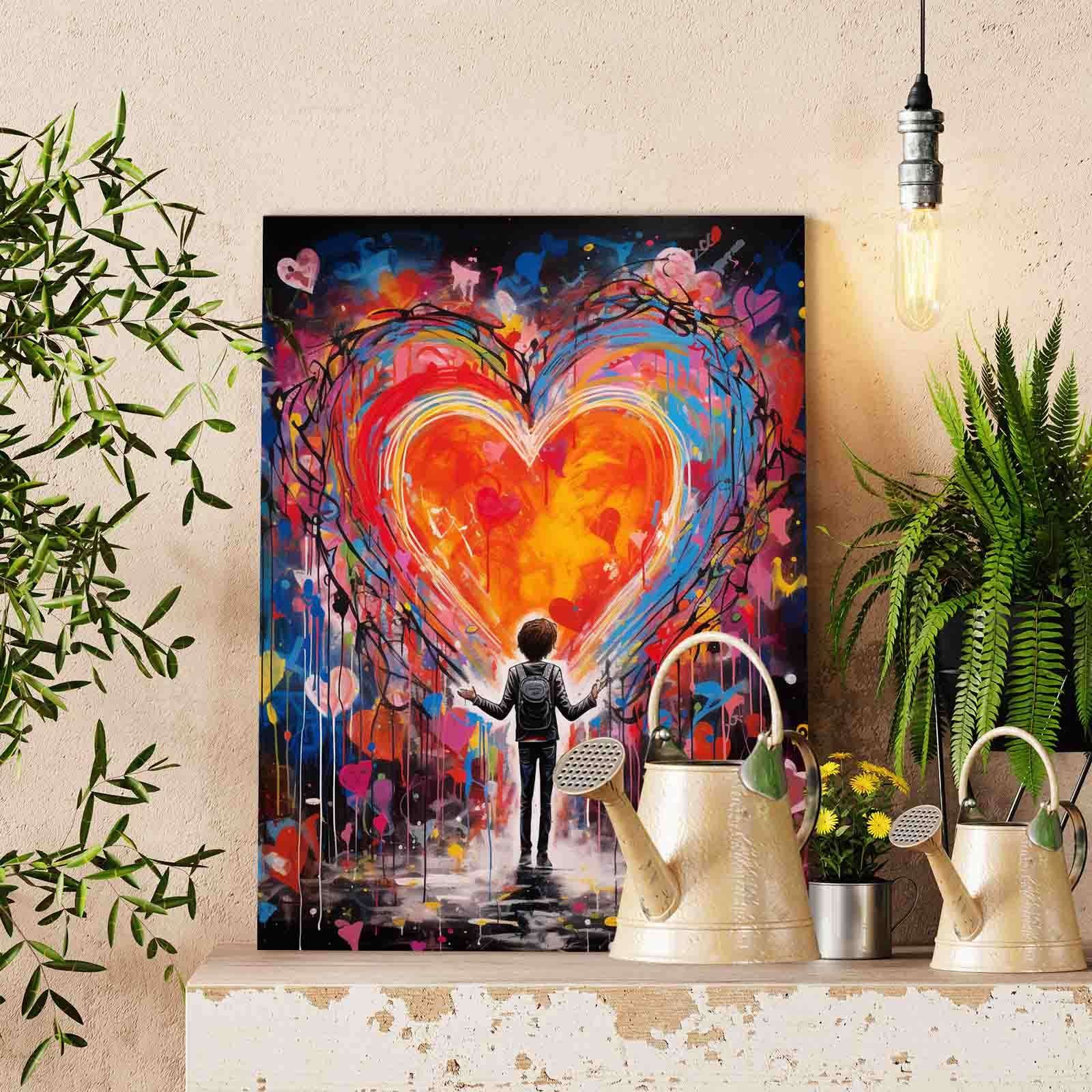 tucocoo-boy-facing-giant-heart-graffiti-malen-nach-zahlen-40x50-ohne-rahmen image 2