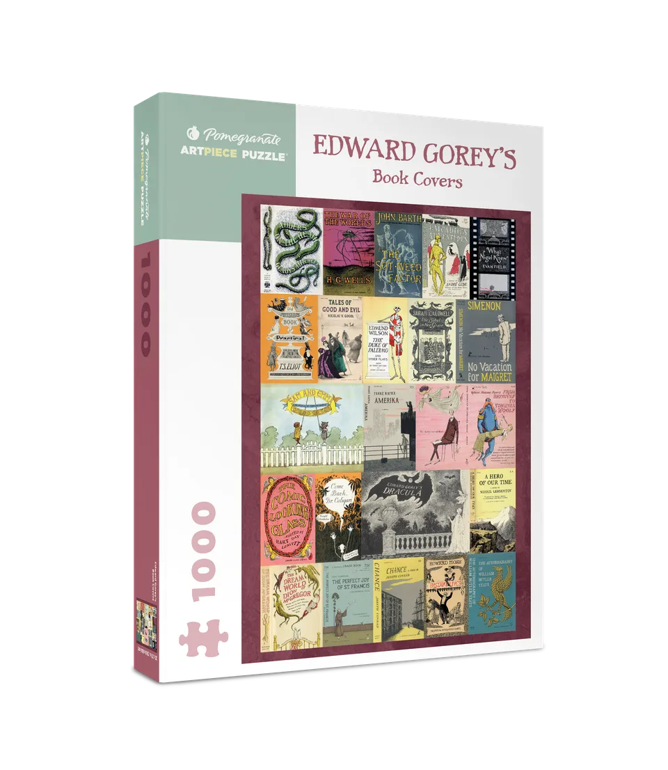 pomegranate-edward-gorey-s-book-covers-puzzle-1000-teile image 1