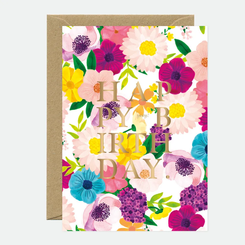 all-the-ways-to-say-lilac-geburtstagskarte-a6-blumen-goldfolie image 1