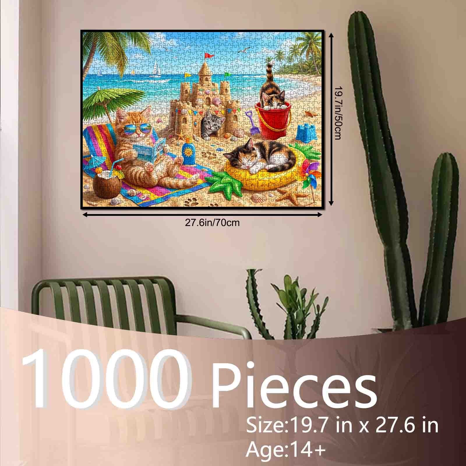 tucocoo-sunny-beach-kitten-paradise-puzzle-1000-teile-katze image 5