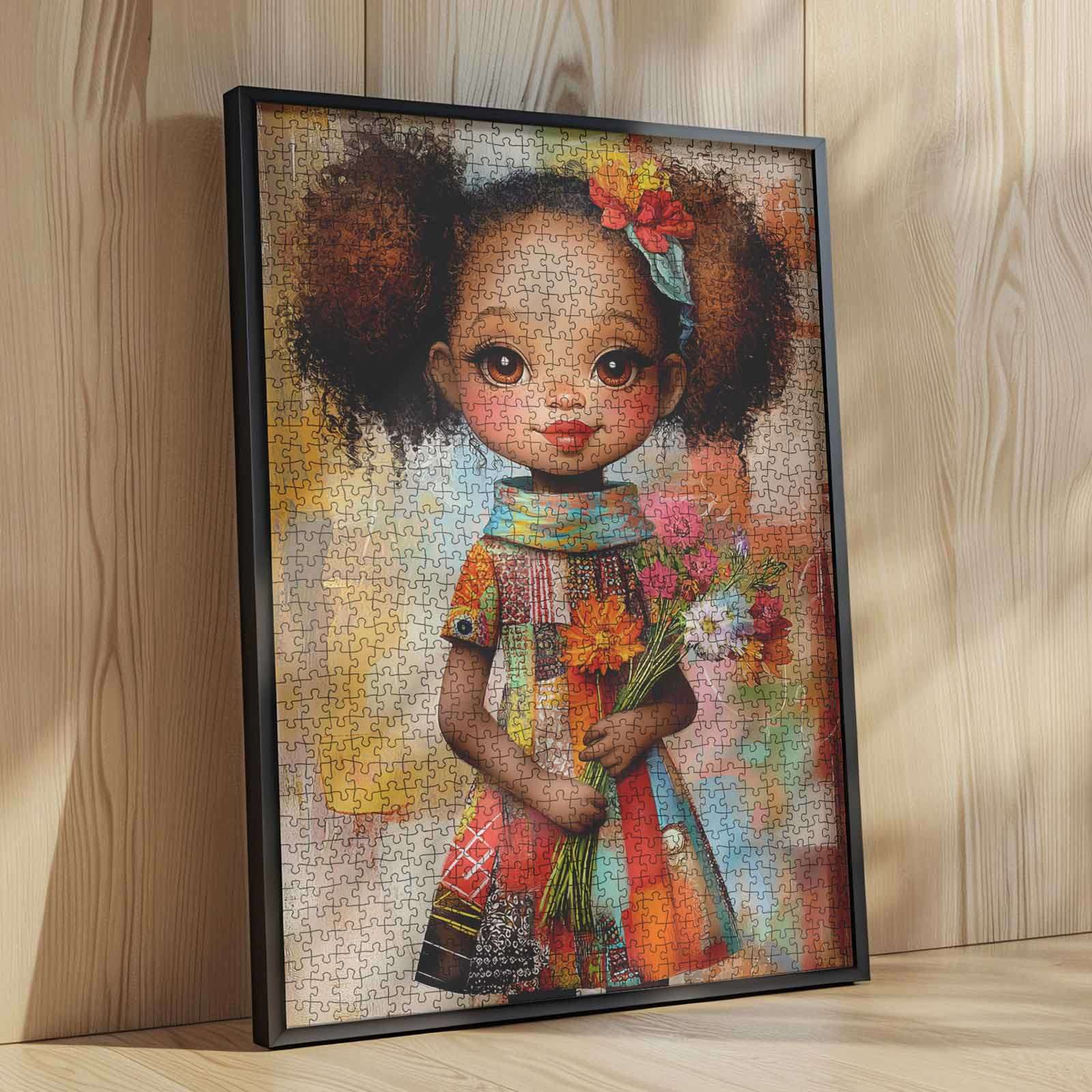 tucocoo-charming-girl-flower-bouquet-puzzle-1000-teile image 4