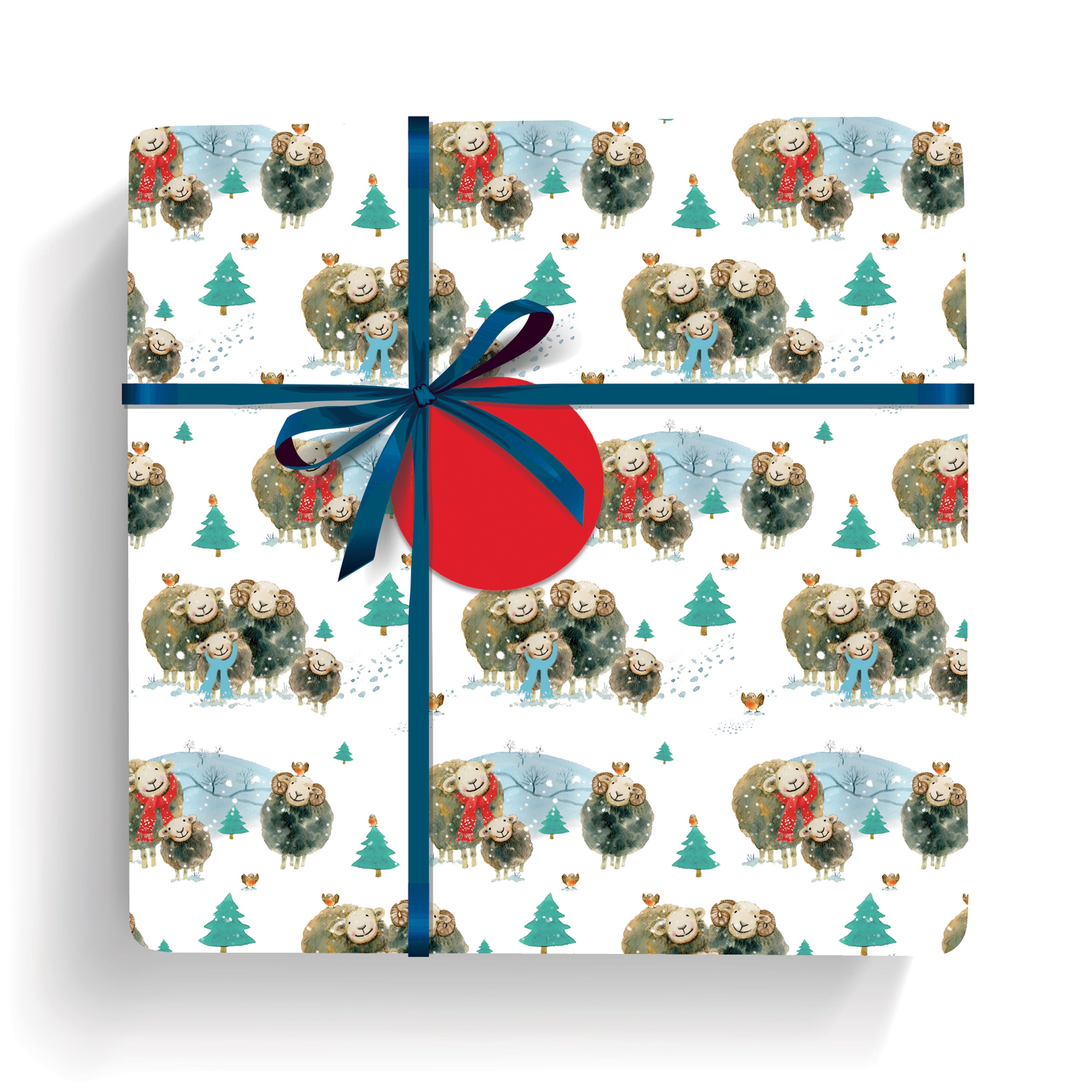 otter-house-huddling-herdwicks-geschenkpapier-5-bogen-tags image 3