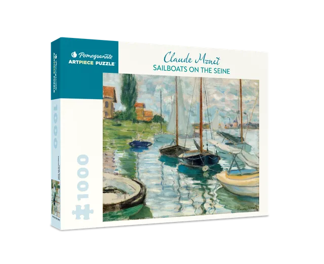 pomegranate-sailboats-on-the-seine-puzzle-1000-teile-monet image 1