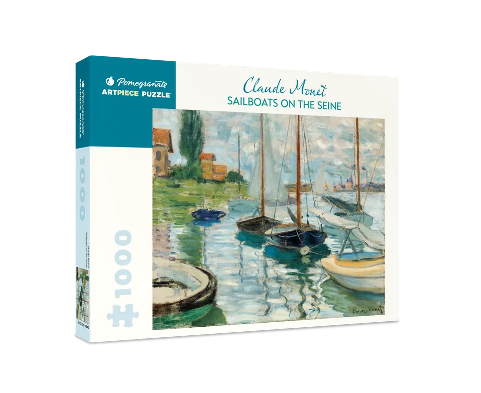pomegranate-sailboats-on-the-seine-puzzle-1000-teile-monet image 1