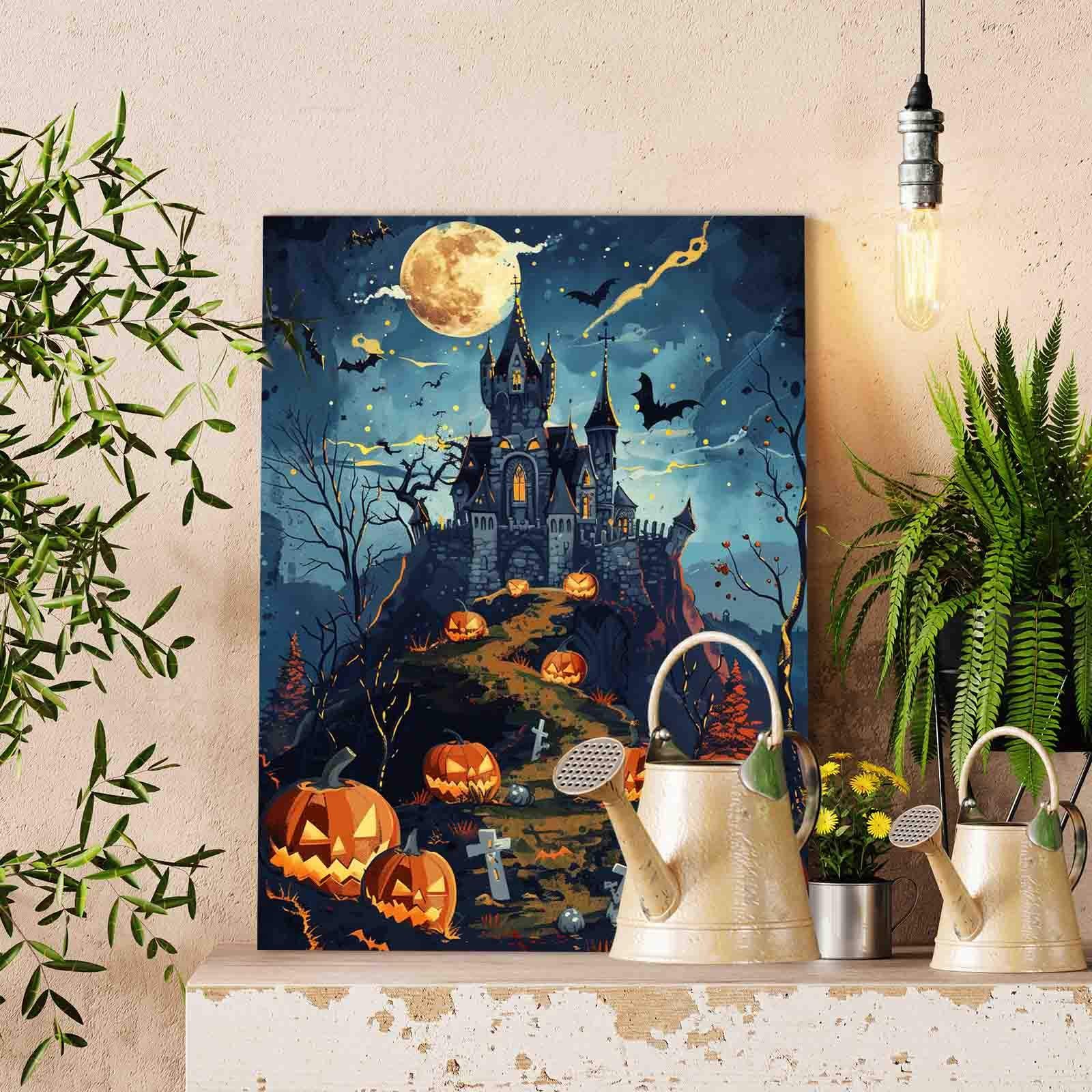 tucocoo-haunted-castle-malen-nach-zahlen-halloween-40x50 image 2