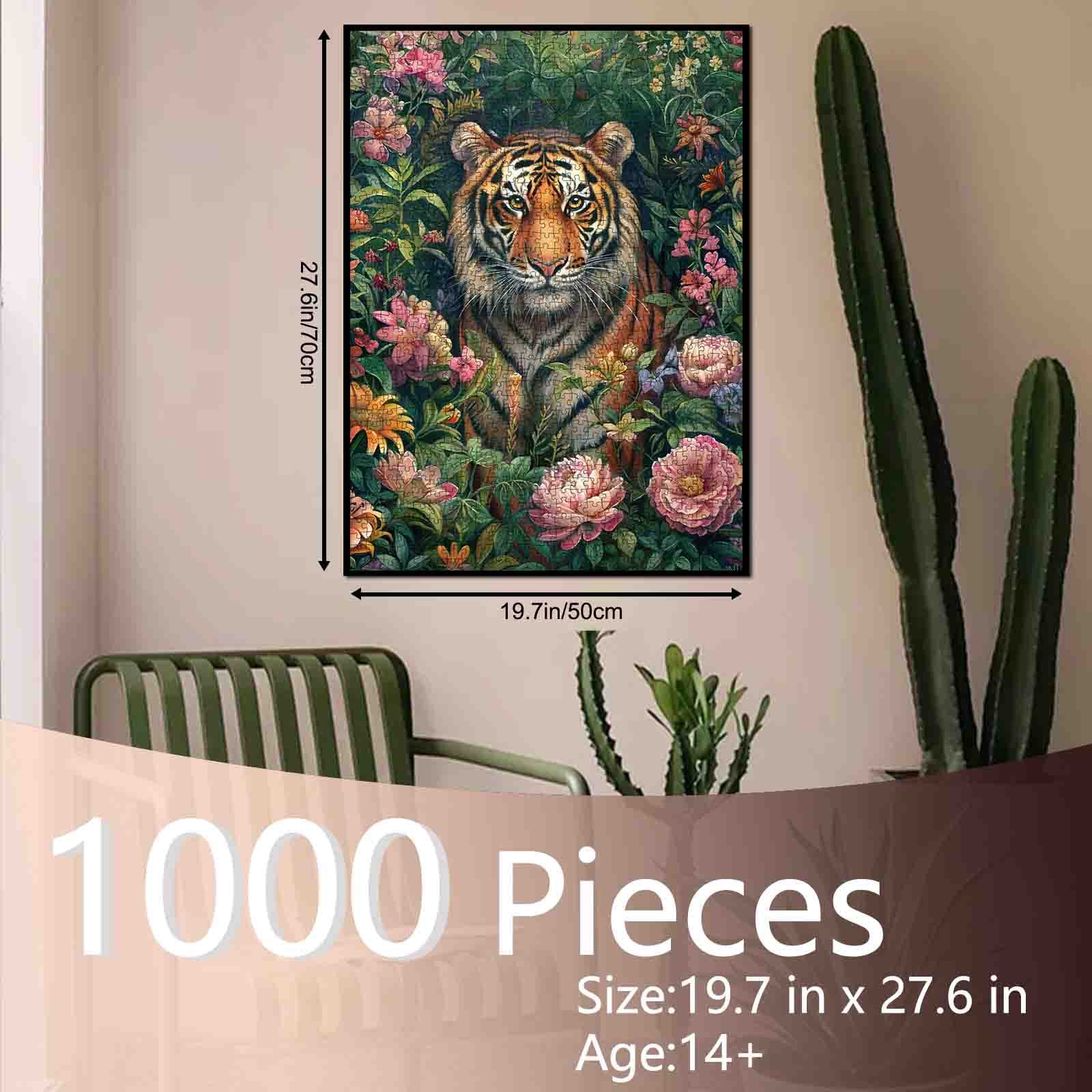 tucocoo-tiger-in-bloom-puzzle-1000-teile-tiger image 5