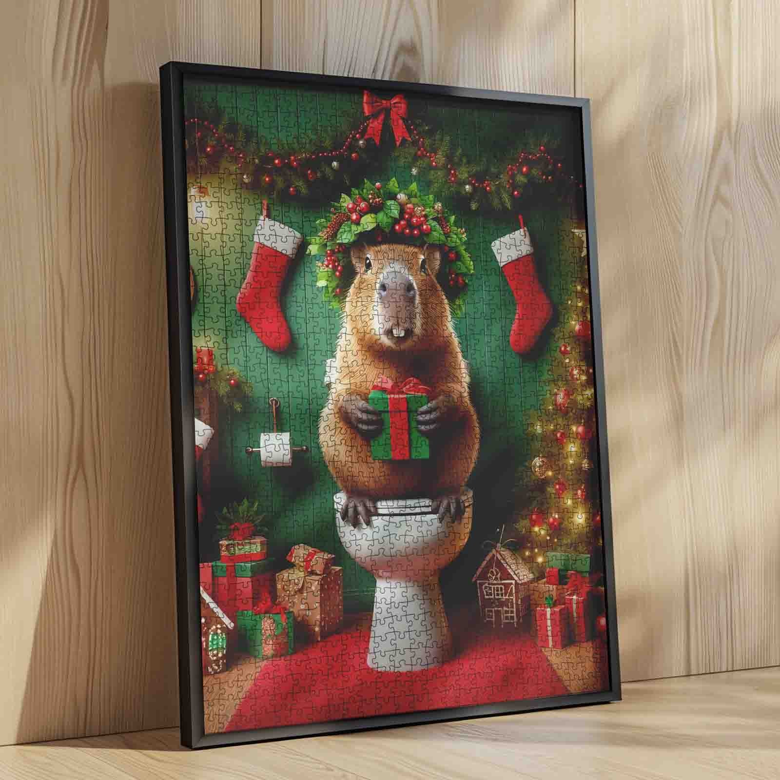 tucocoo-christmas-gift-guardian-puzzle-1000-teile-biber image 4