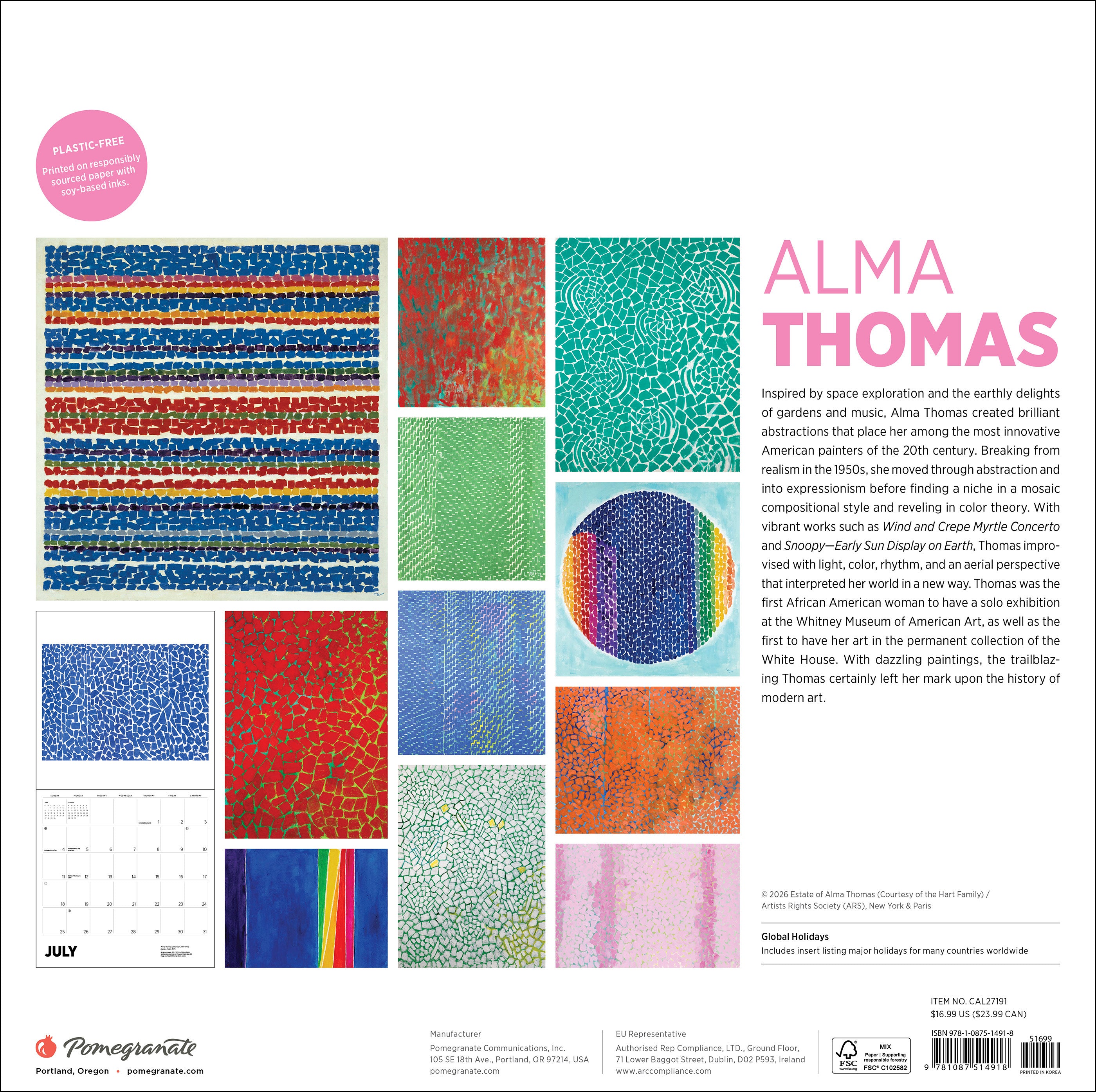 pomegranate-alma-thomas-2027-wandkalender-abstrakt-farbe image 7