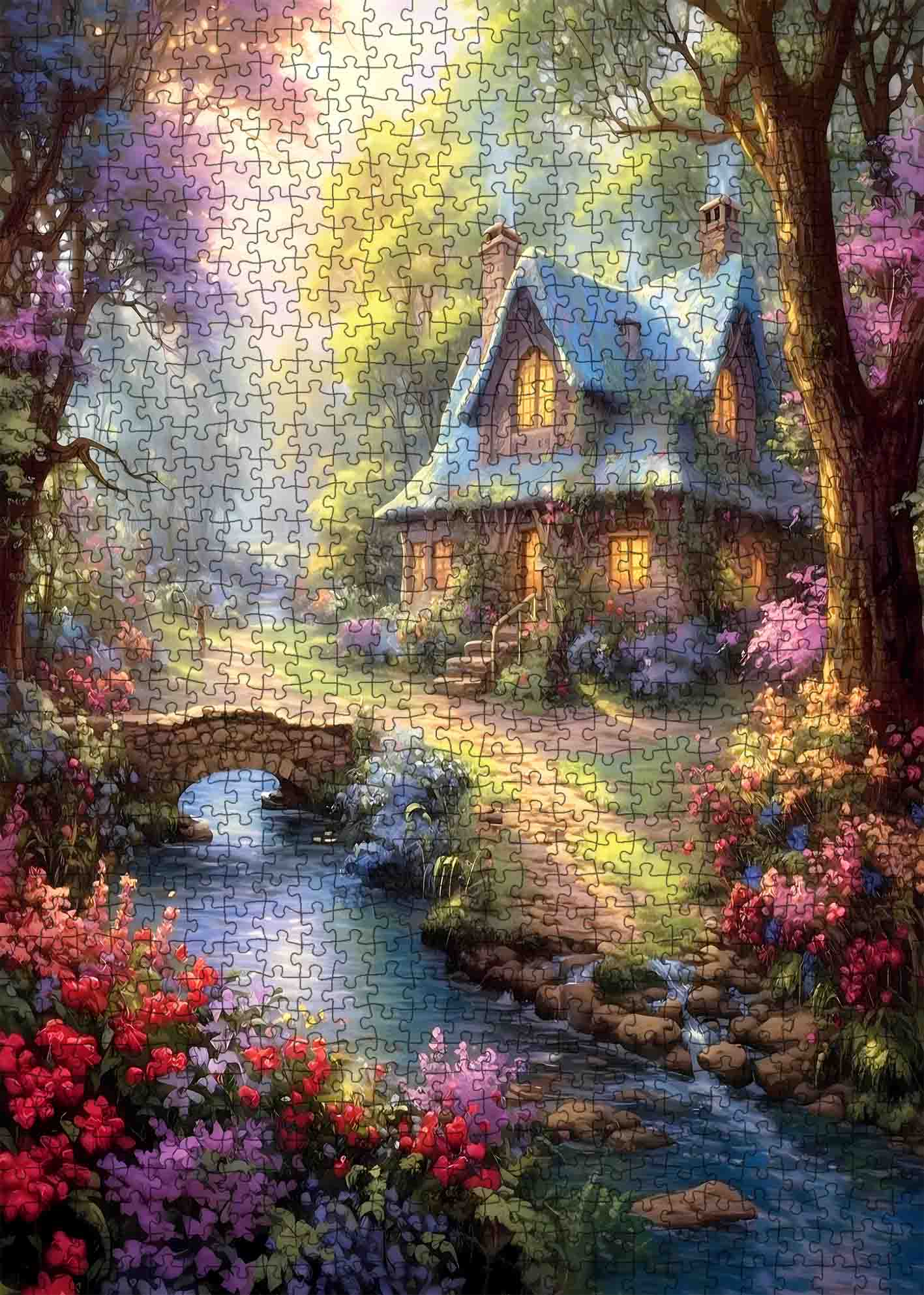 tucocoo-charming-cottage-garden-puzzle-1000-teile-landschaft image 2