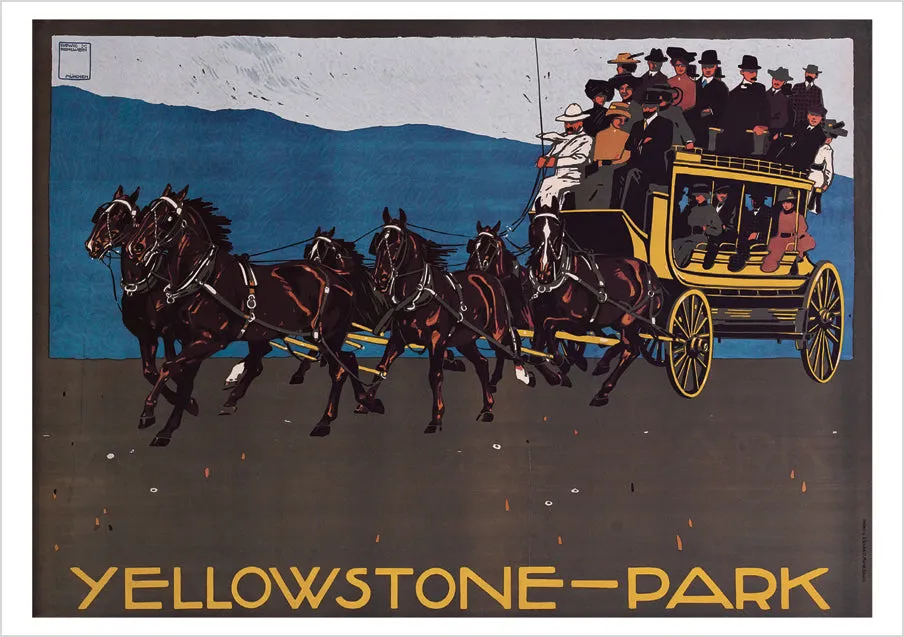 pomegranate-postcards-ludwig-hohlwein-yellowstone-postkarte image 1