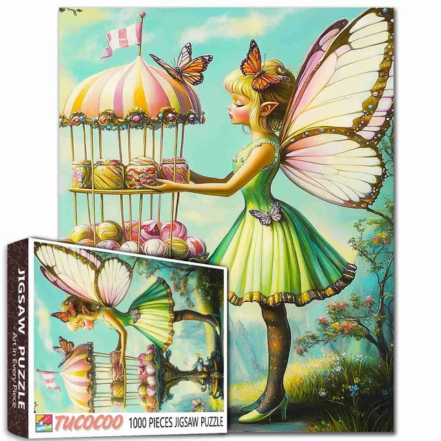 tucocoo-fairy-carousel-candies-puzzle-1000-teile-fee image 1