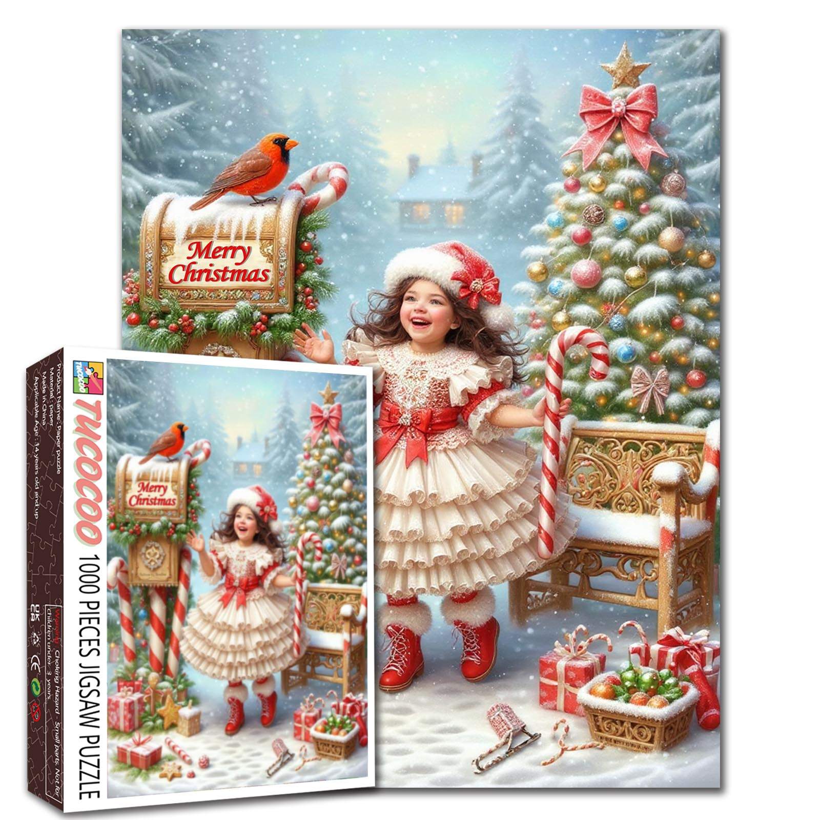 tucocoo-little-girl-s-christmas-wish-puzzle-1000-teile-weihnachten image 1