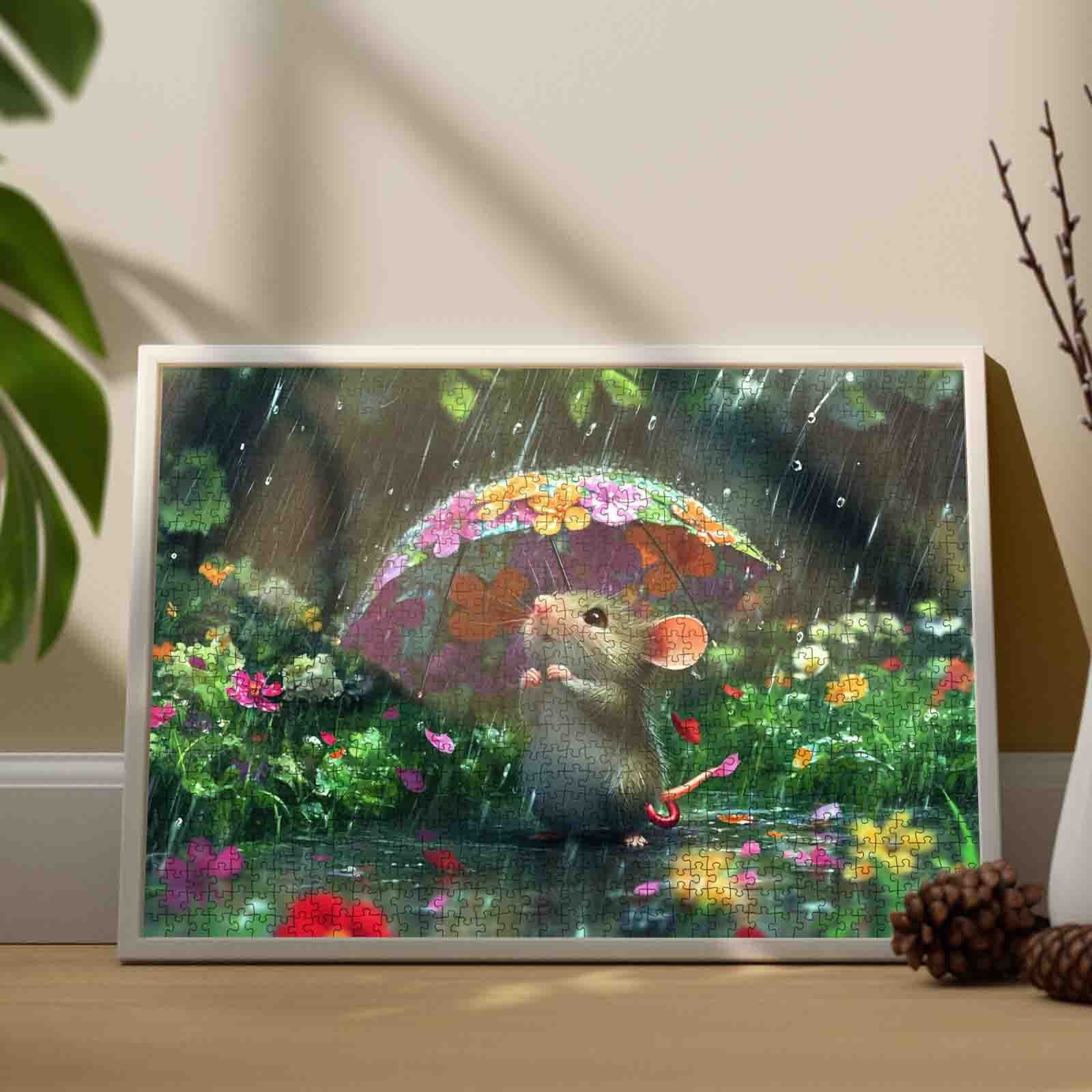 tucocoo-cute-mouse-flowers-puzzle-1000-teile-tiere image 3