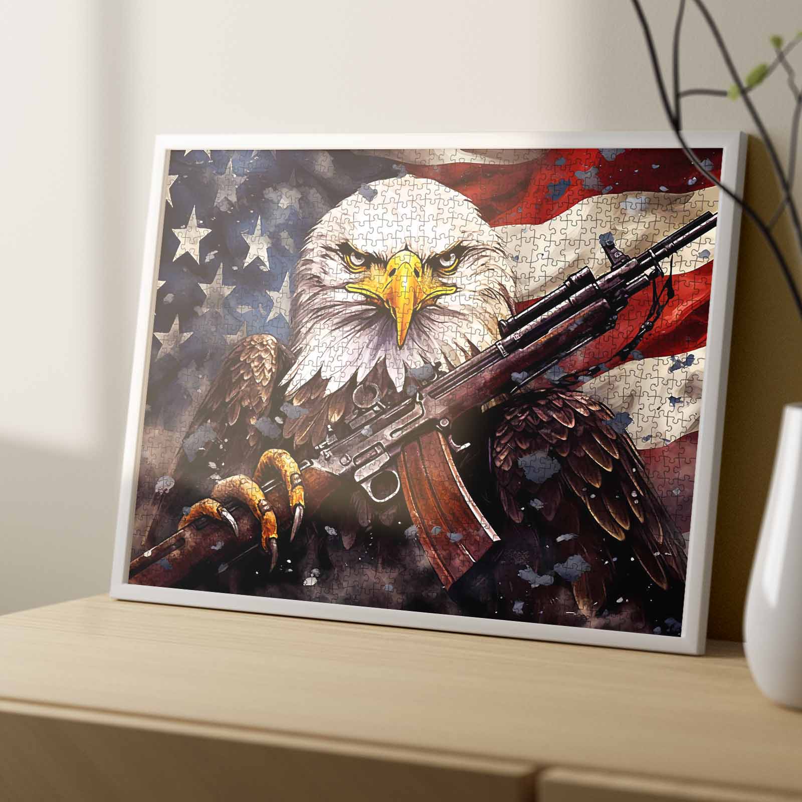 tucocoo-patriotic-eagle-warrior-puzzle-1000-teile-adler image 4