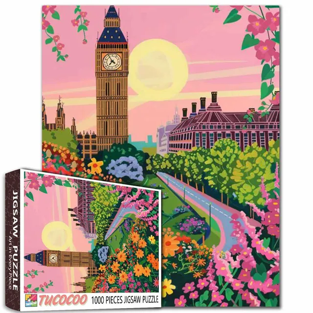 tucocoo-big-ben-garden-glow-puzzle-1000-teile-london image 1