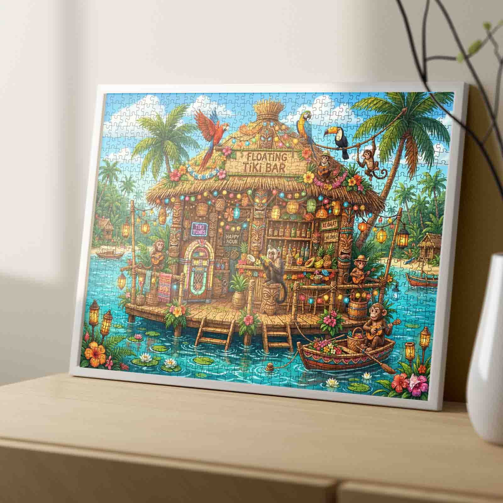 tucocoo-floating-tropical-tiki-bar-puzzle-1000-teile-tropisch image 5