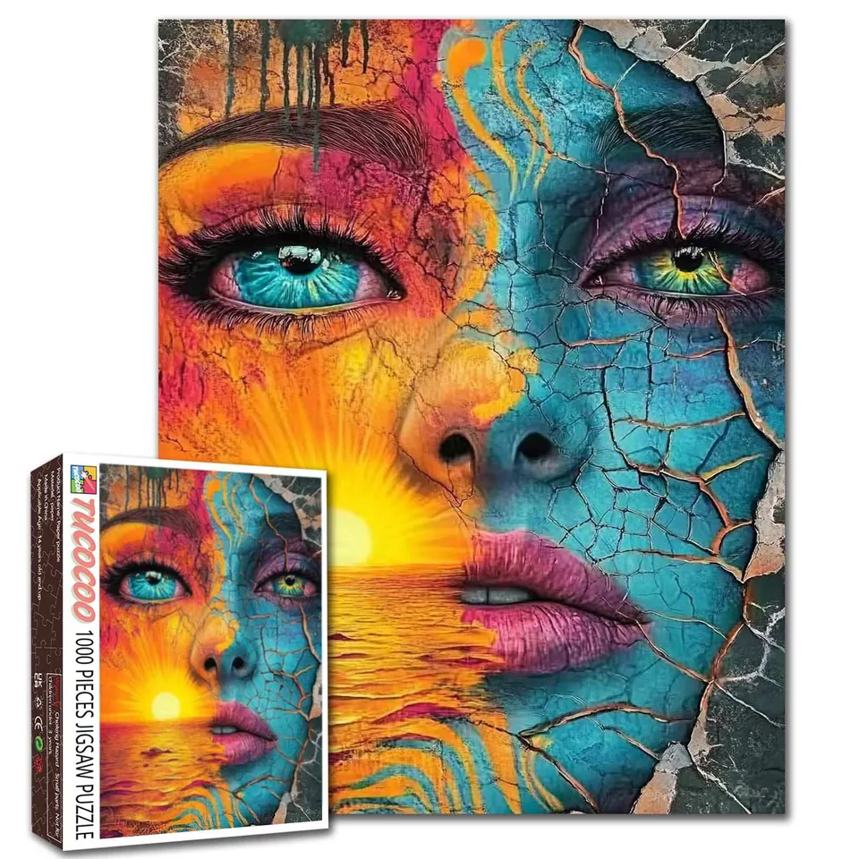 tucocoo-dual-nature-graffiti-puzzle-1000-teile-frau image 1