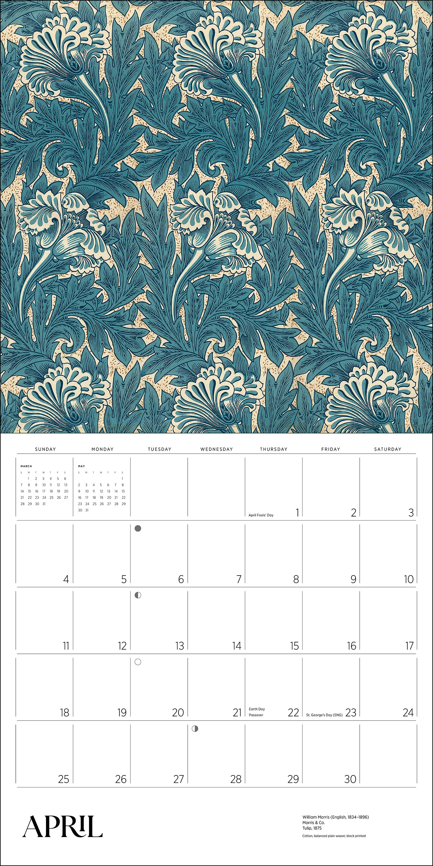 pomegranate-william-morris-wandkalender-2027-muster image 6