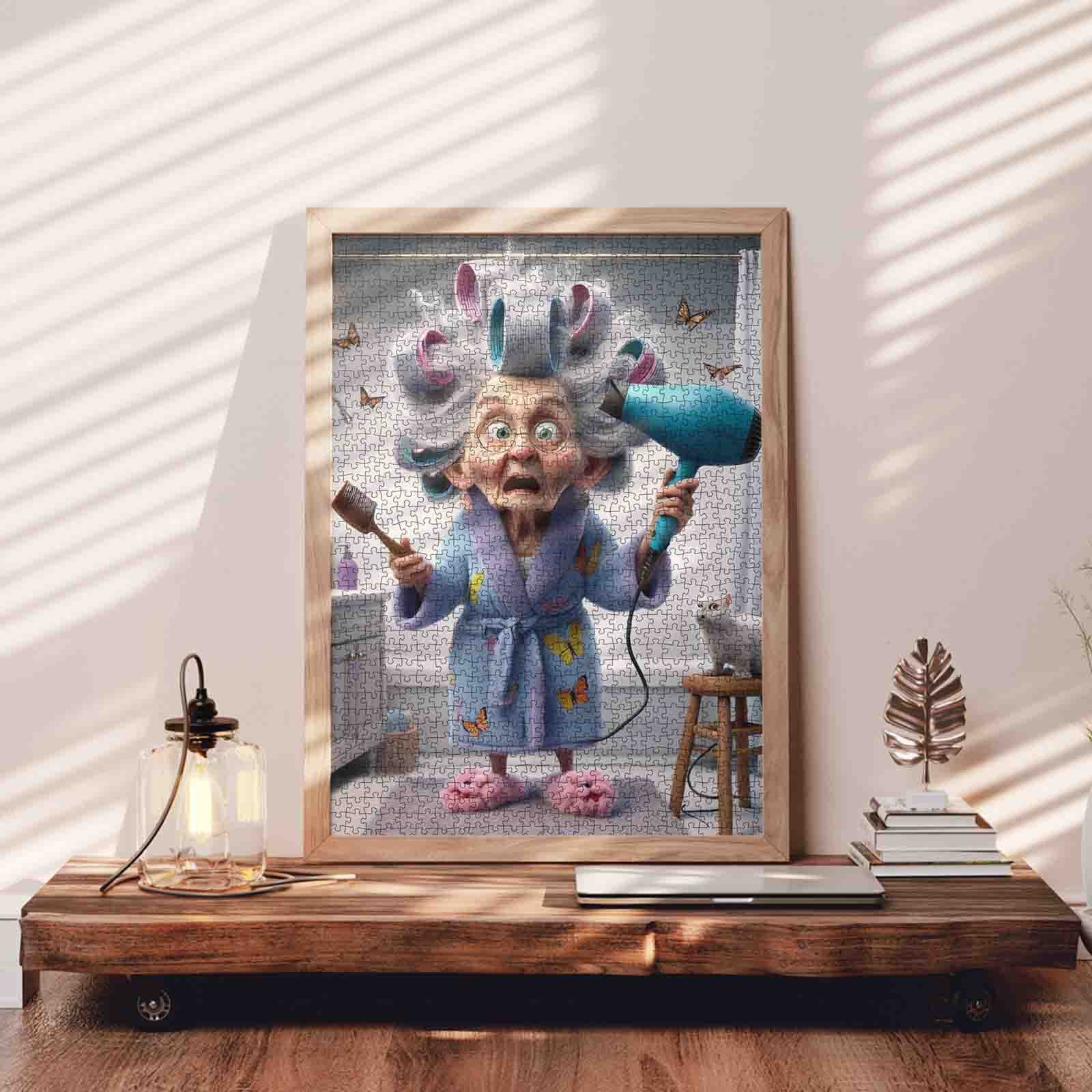 tucocoo-hair-dryer-granny-puzzle-1000-teile-oma-f-hn image 3