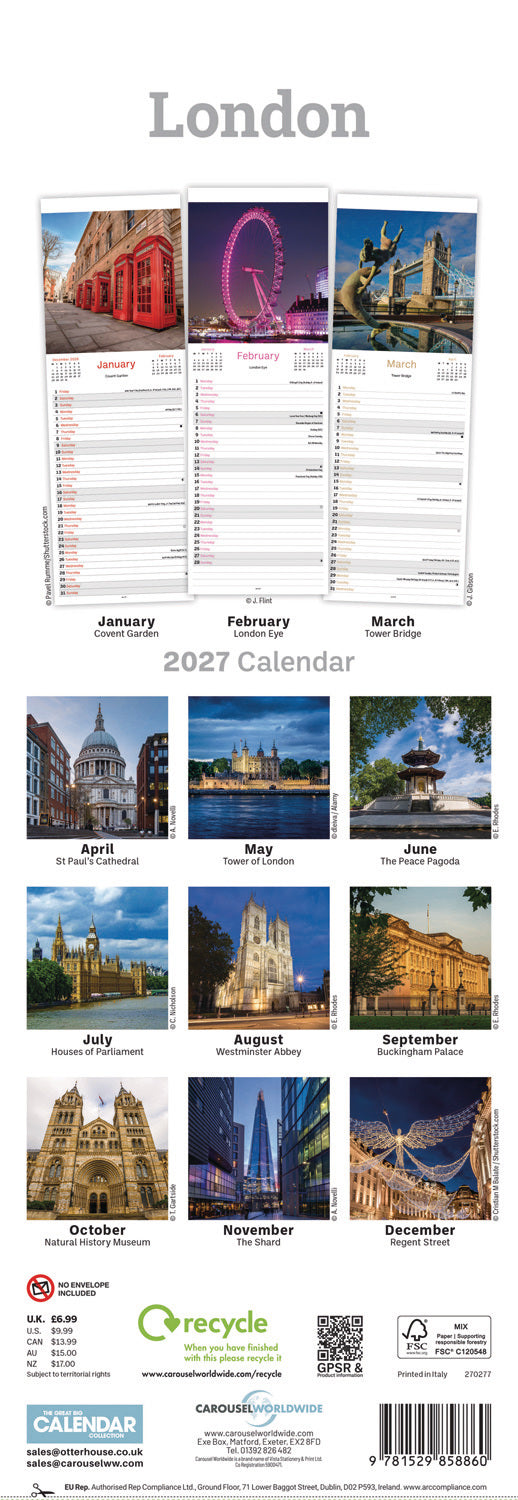 otter-house-london-slim-kalender-2027-schmal-liste image 2