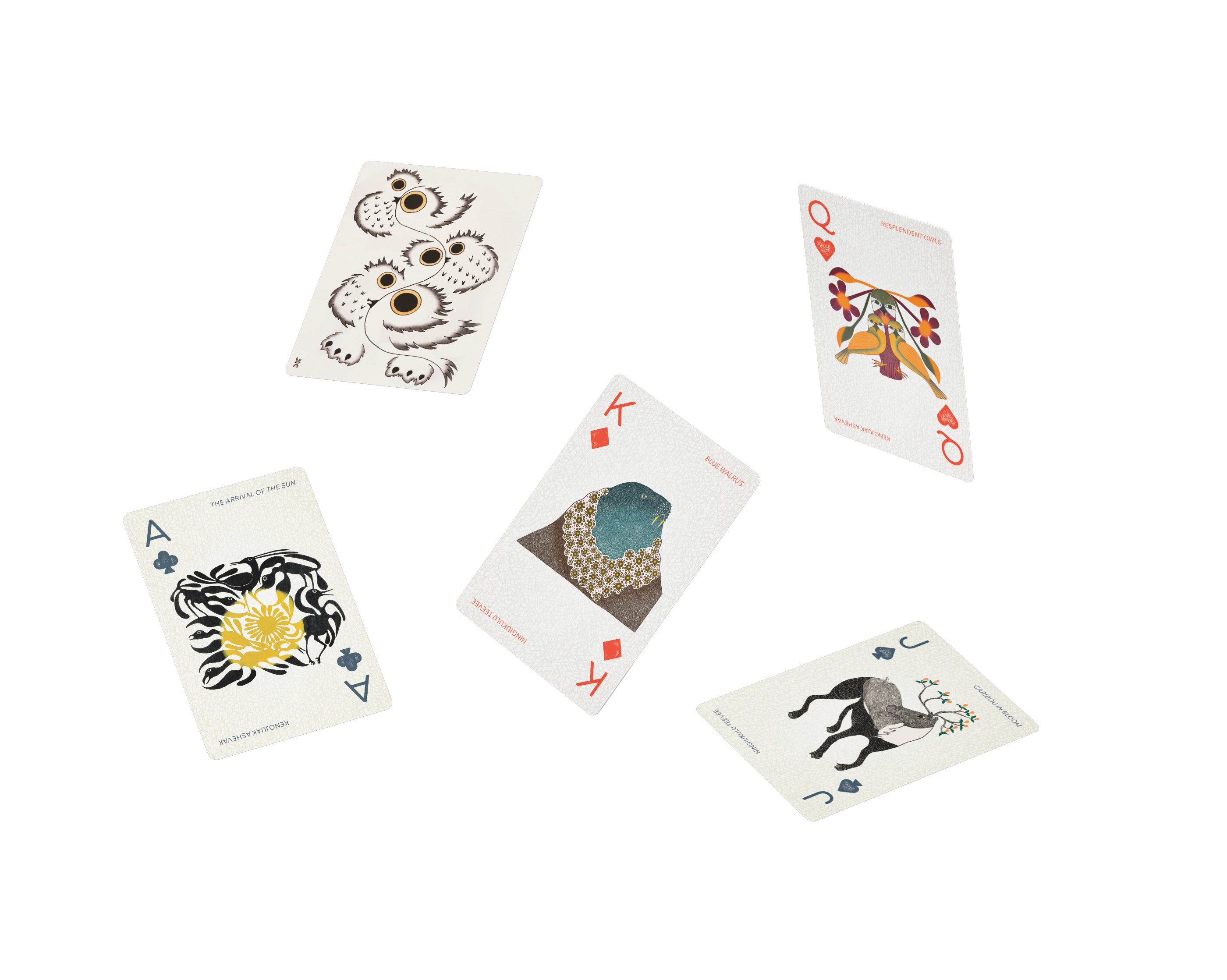 pomegranate-inuit-art-spielkarten-deck-tiere-kanada image 2