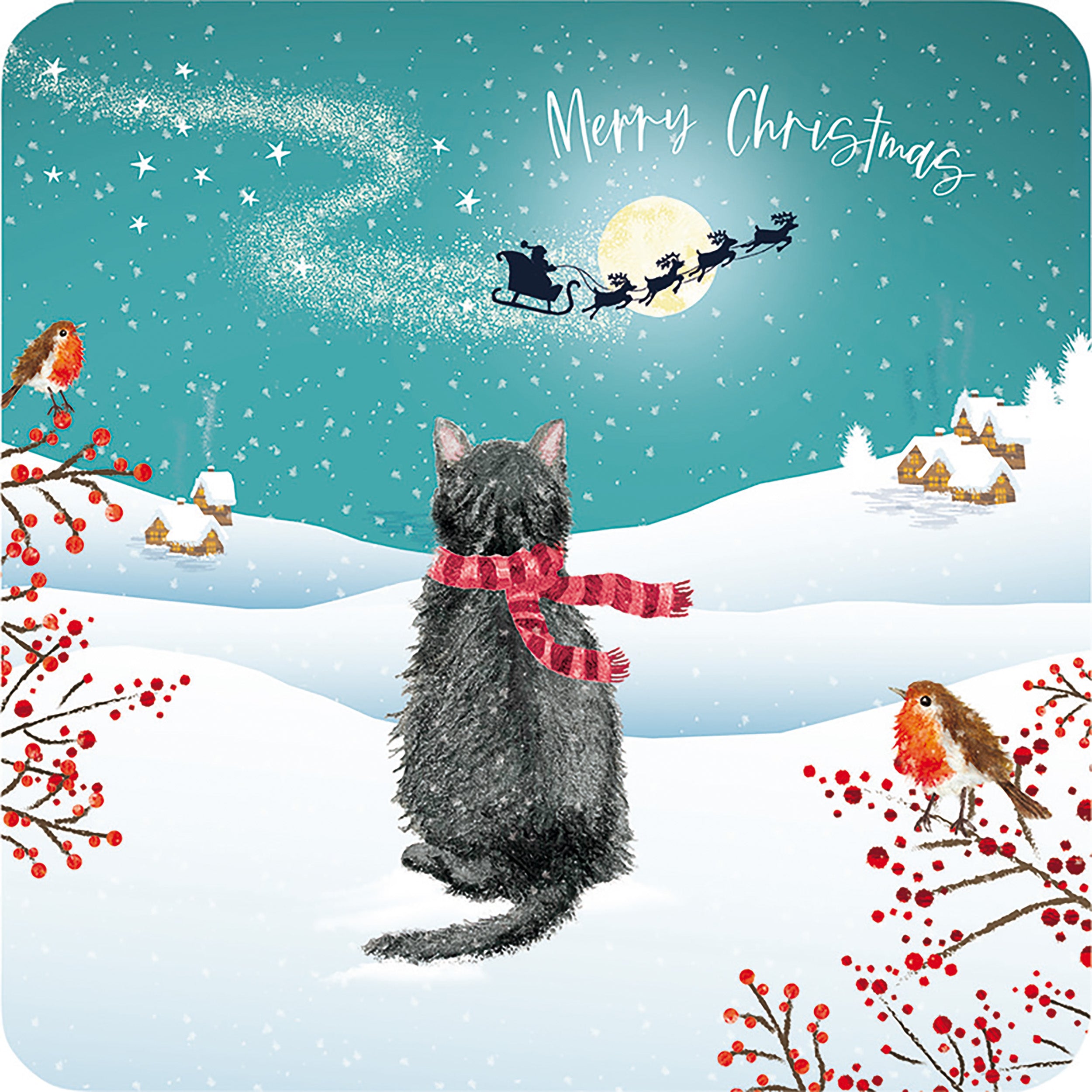 otter-house-santa-s-visit-weihnachtskarten-10er-pack-charity image 1