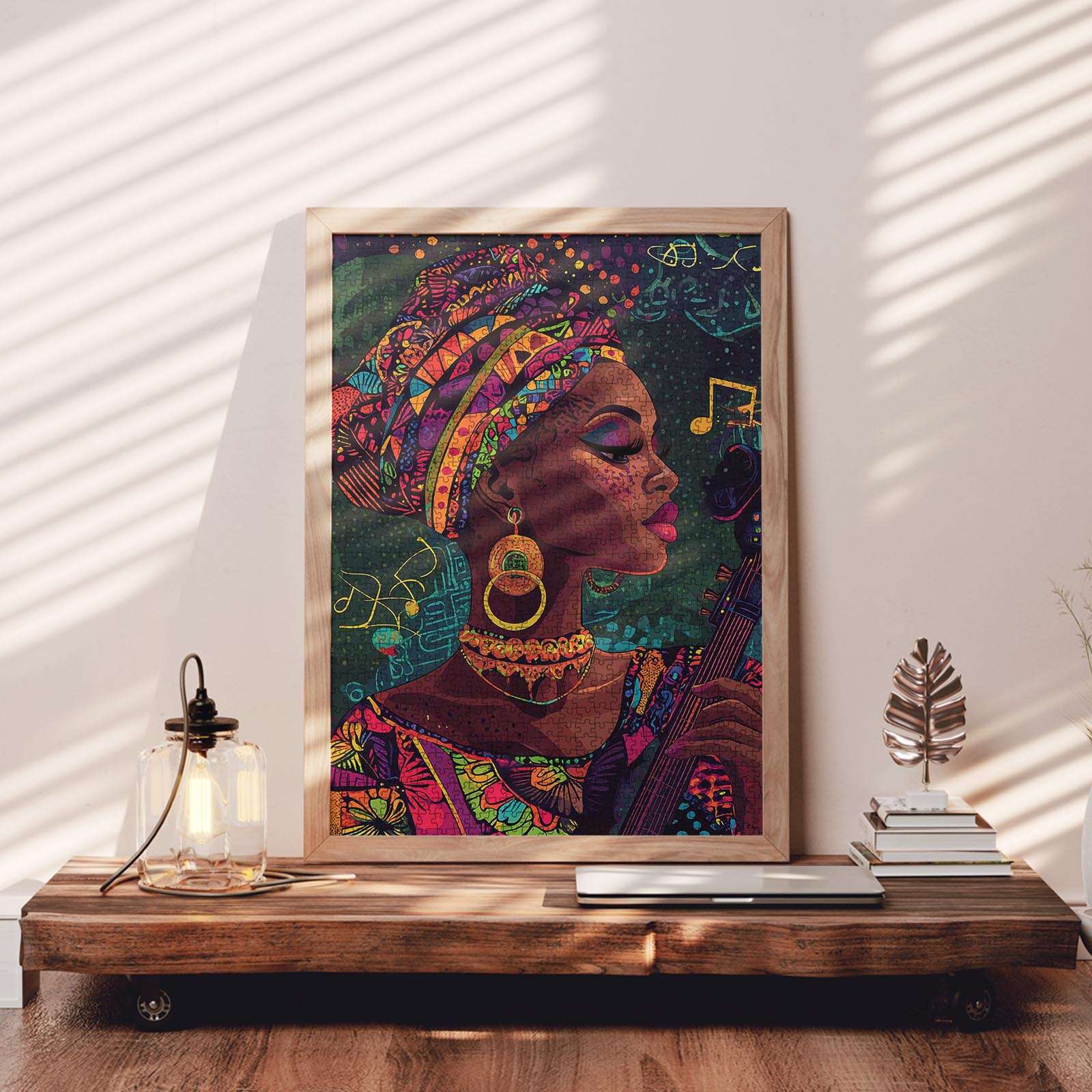 tucocoo-african-music-portrait-puzzle-1000-teile-kunst image 3