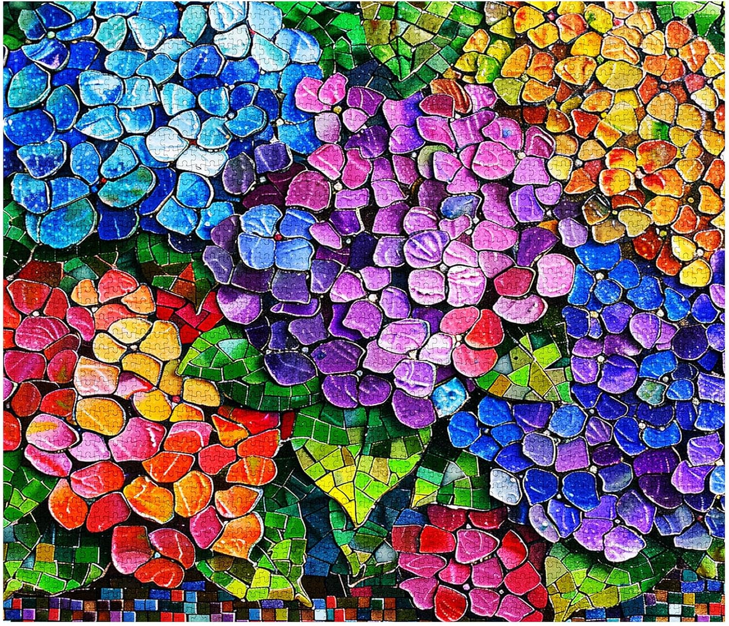 tucocoo-hydrangeas-stained-glass-puzzle-1000-teile image 2