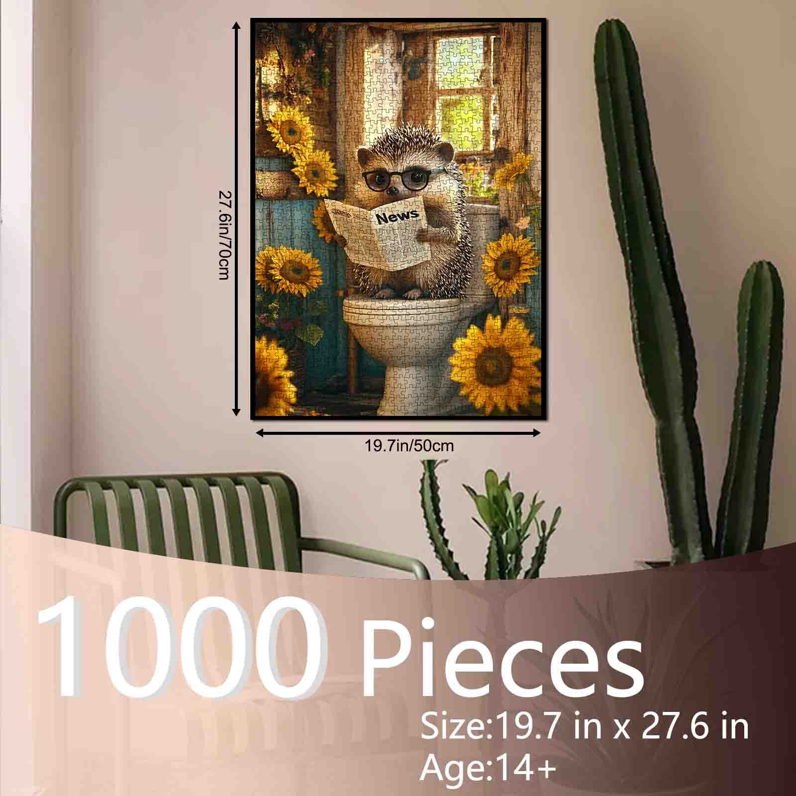 tucocoo-sunflower-hedgehog-puzzle-1000-teile-igel image 5