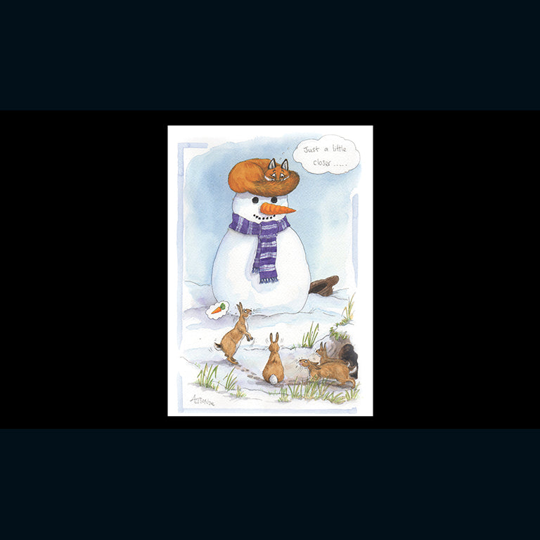 otter-house-christmas-just-a-little-closer-weihnachtskarte-fuchs-hase image 1