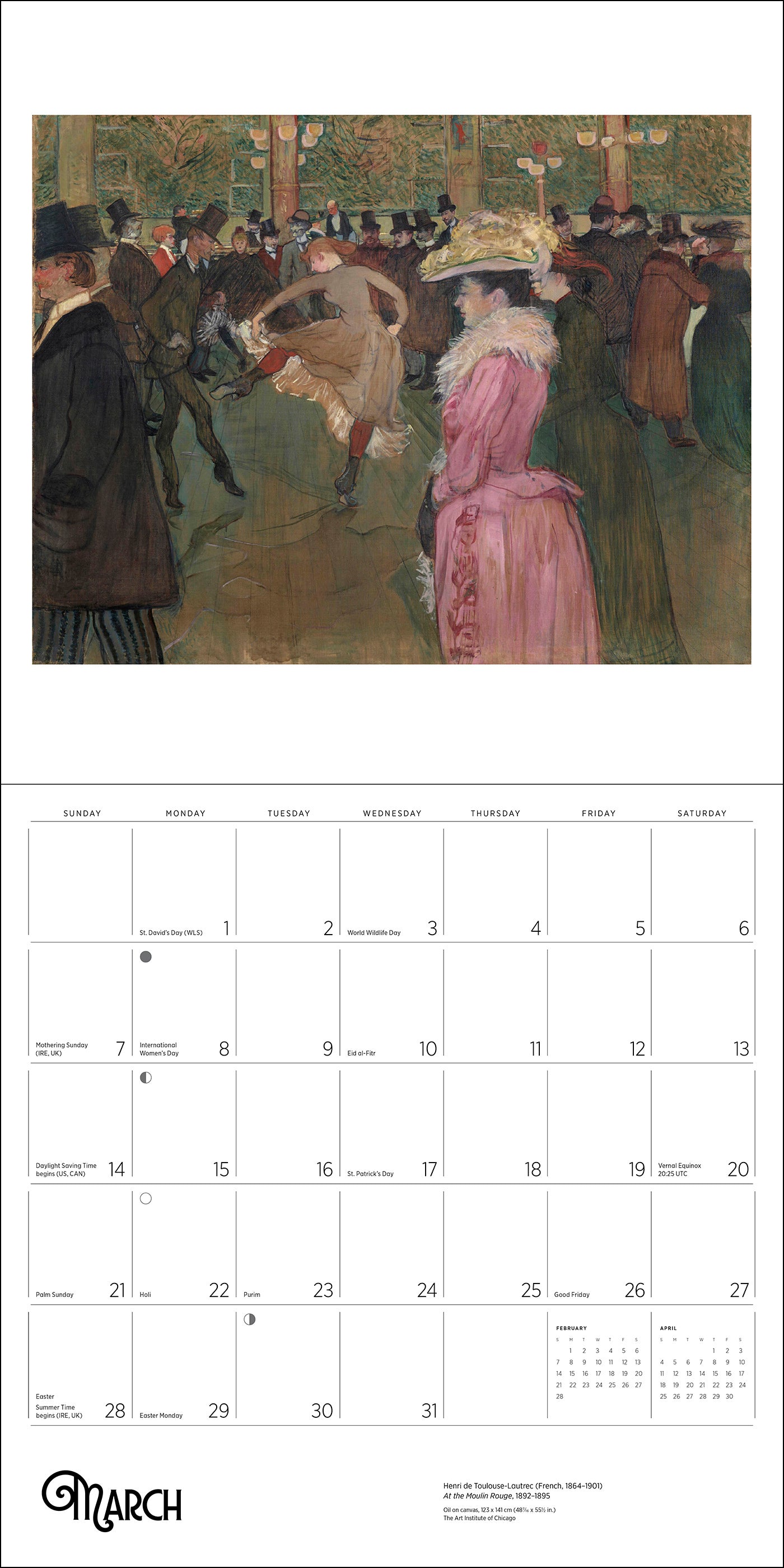 pomegranate-wall-calendar-toulouse-lautrec-wandkalender-2027-paris image 5
