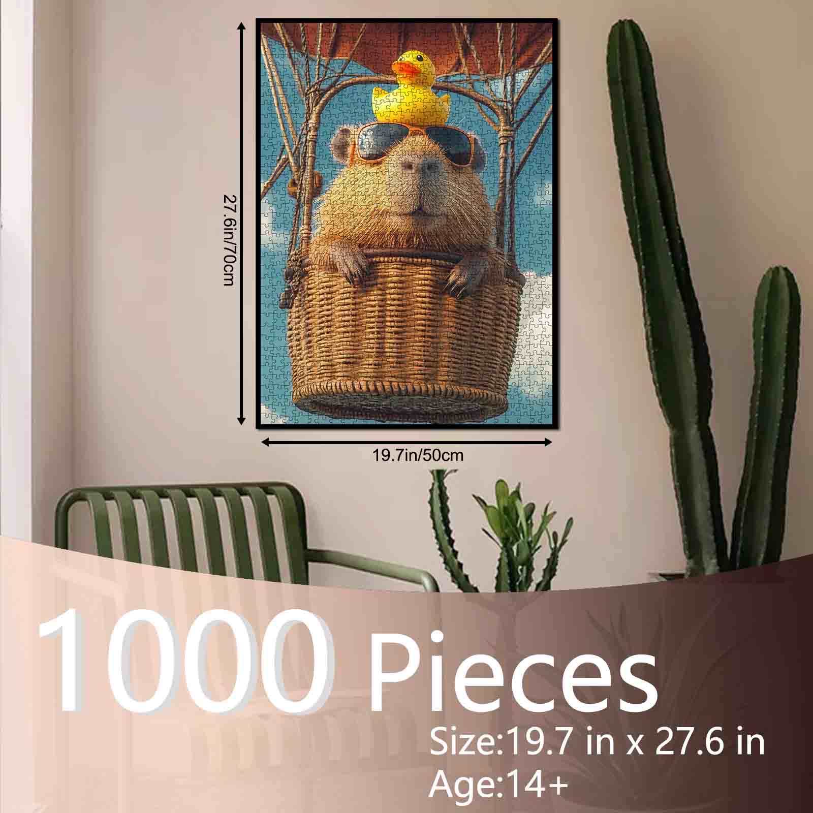 tucocoo-capybara-in-hot-air-balloon-puzzle-1000-teile-tiere image 5