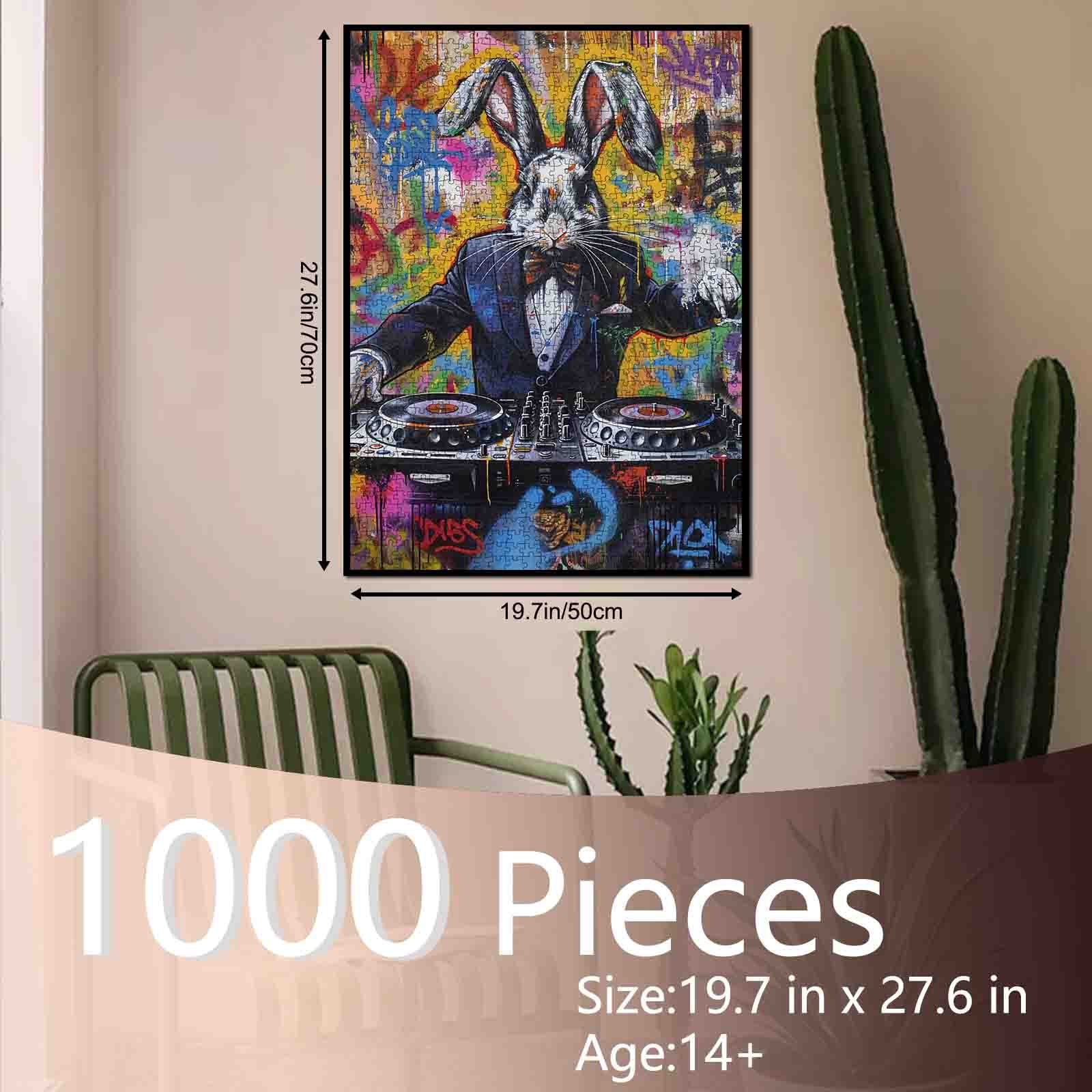 tucocoo-dj-rabbit-graffiti-puzzle-1000-teile-hase image 5