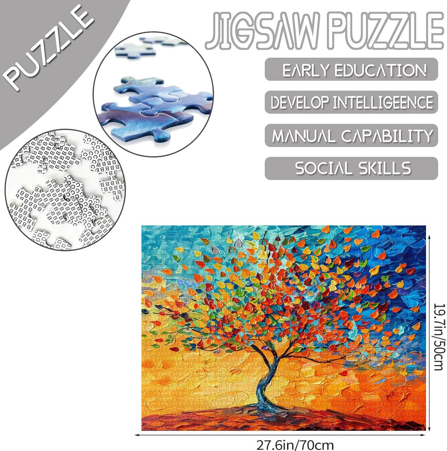 tucocoo-baum-bunte-bl-tter-glasfenster-puzzle-1000-teile image 4