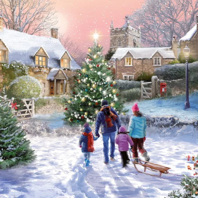 otter-house-christmas-wander-weihnachtskarten-set-charity image 1