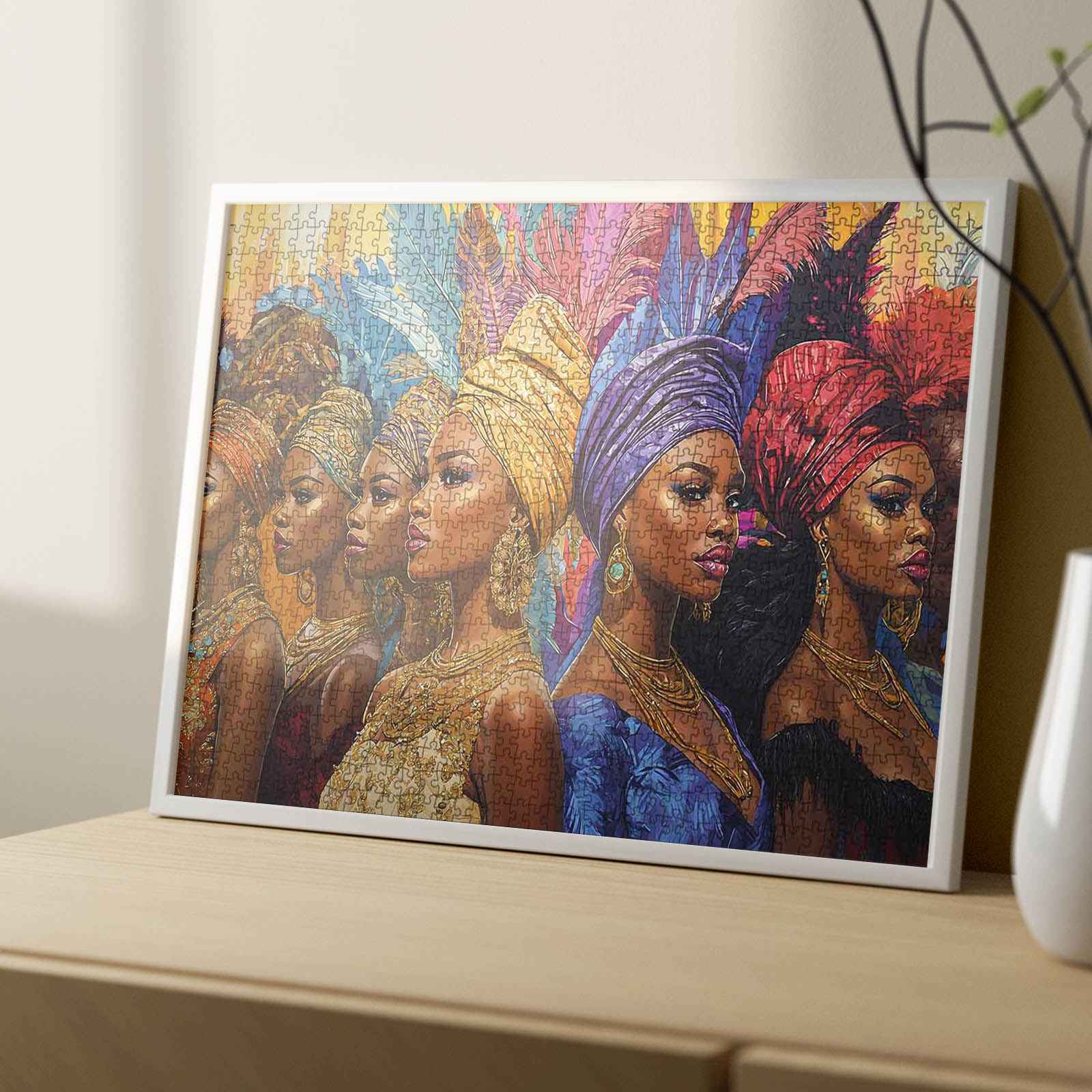 tucocoo-jigsaw-puzzles-elegant-african-women-puzzle-1000-teile image 4