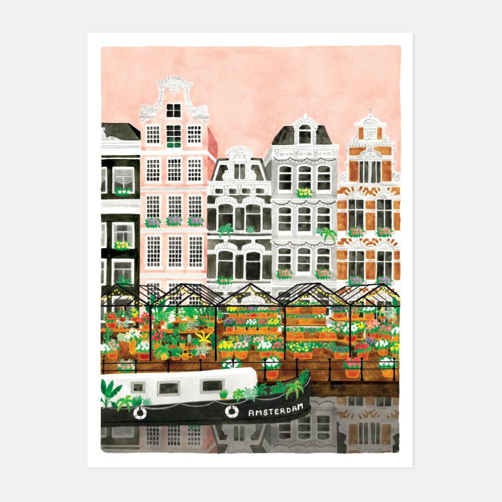all-the-ways-to-say-amsterdam-poster-stadt-kanaele image 1