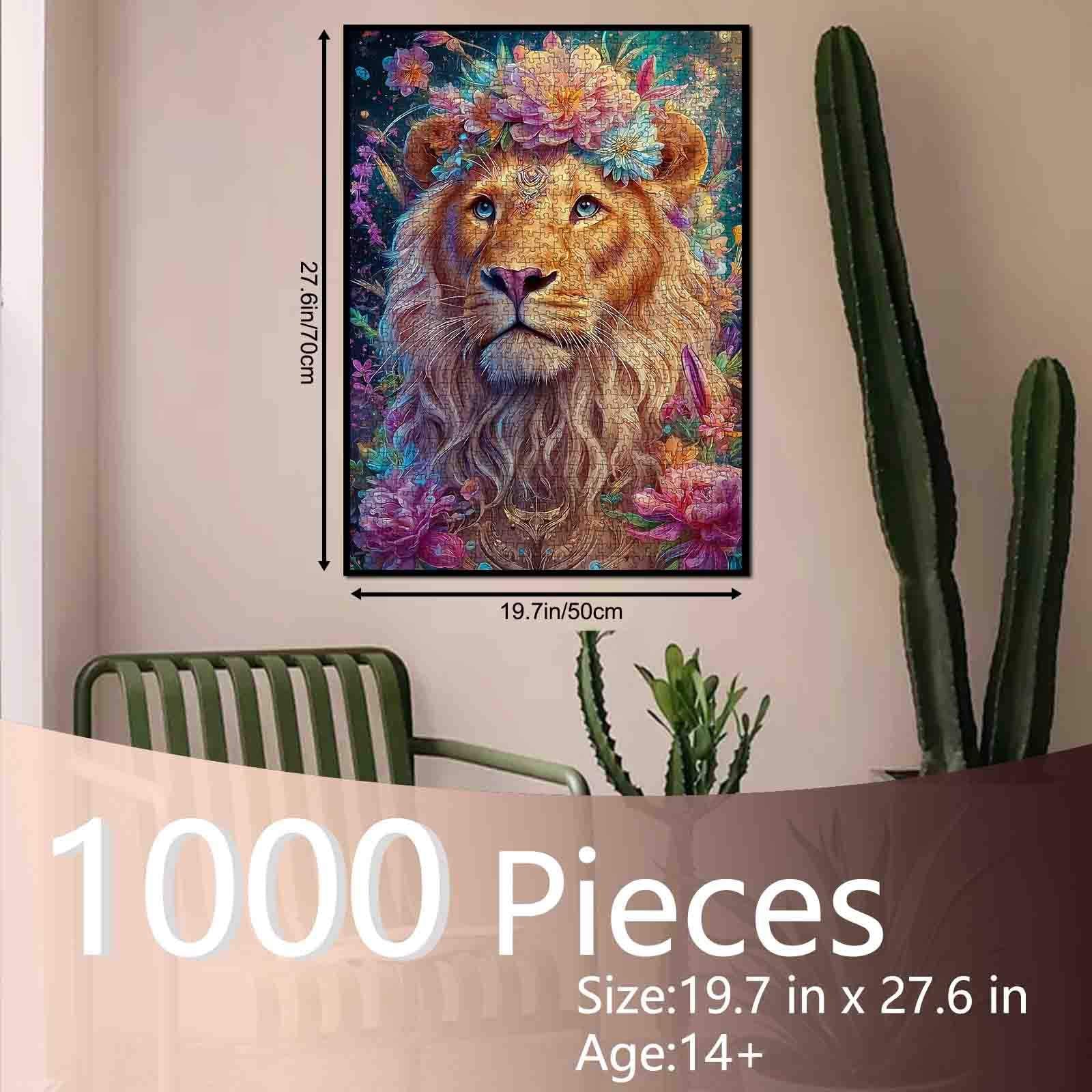 tucocoo-floral-crown-lion-puzzle-1000-teile-l-we image 5