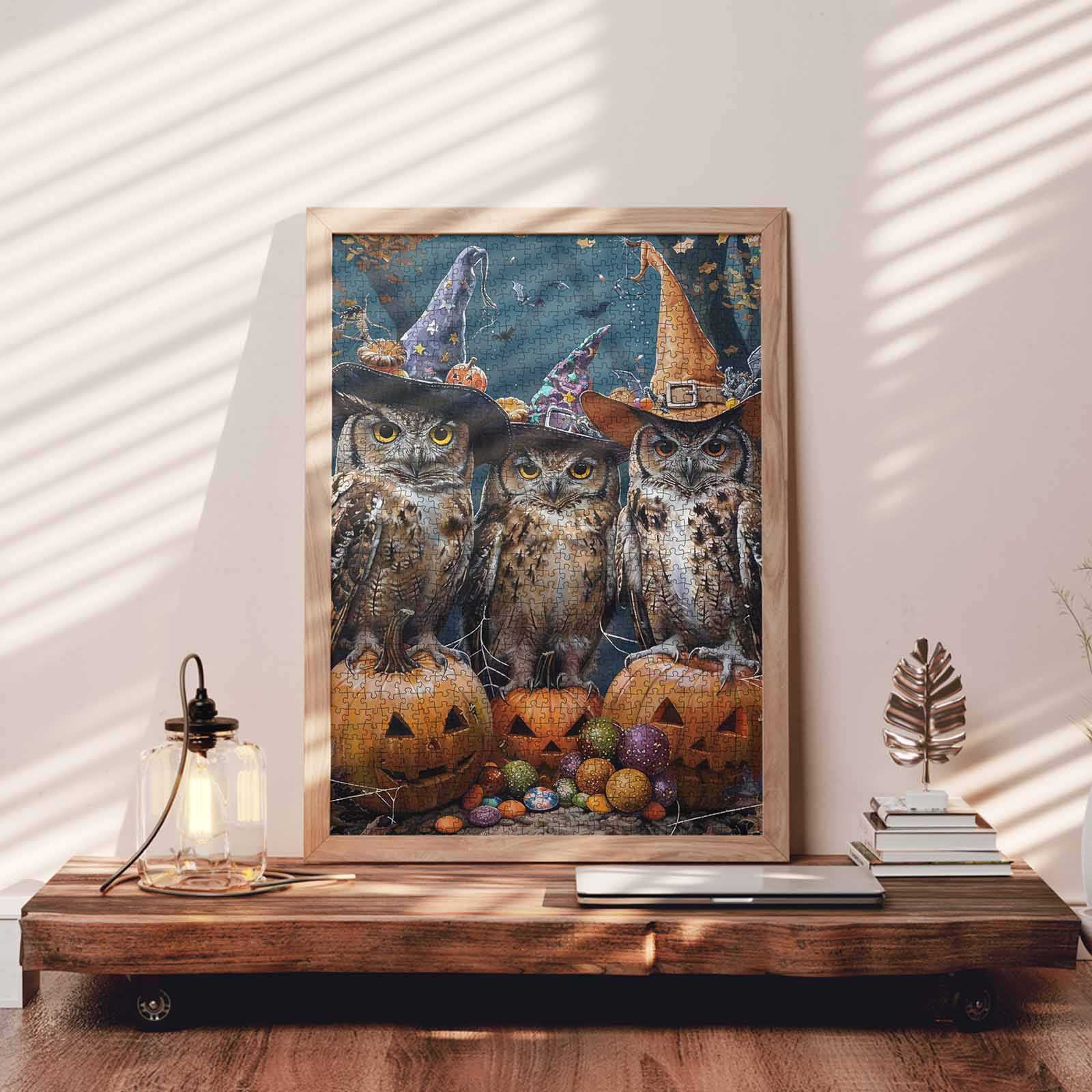 tucocoo-halloween-owl-trio-puzzle-1000-teile-eule image 3