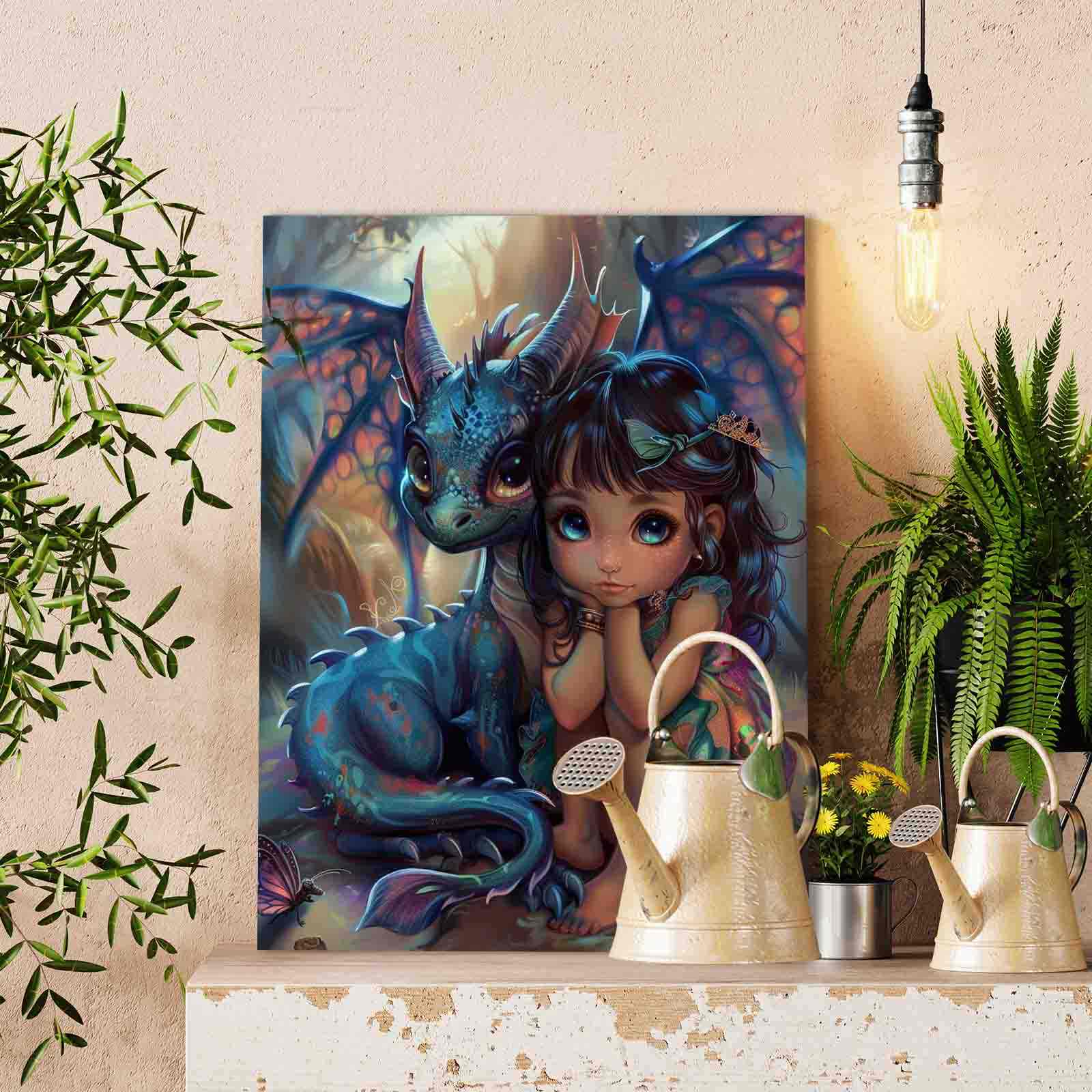 tucocoo-paint-by-numbers-forest-princess-malen-nach-zahlen-40x50-ohne-rahmen image 2