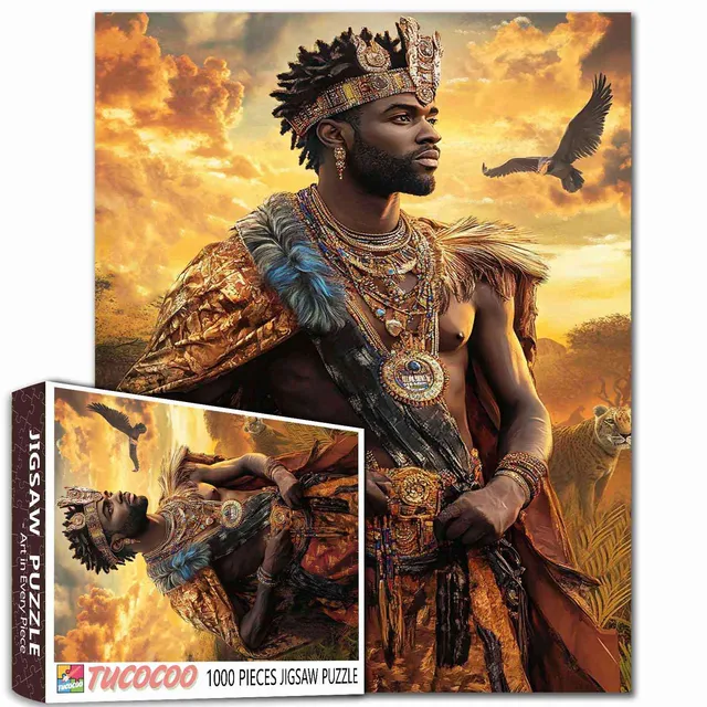 tucocoo-majestic-african-king-eagle-puzzle-1000-teile image 1
