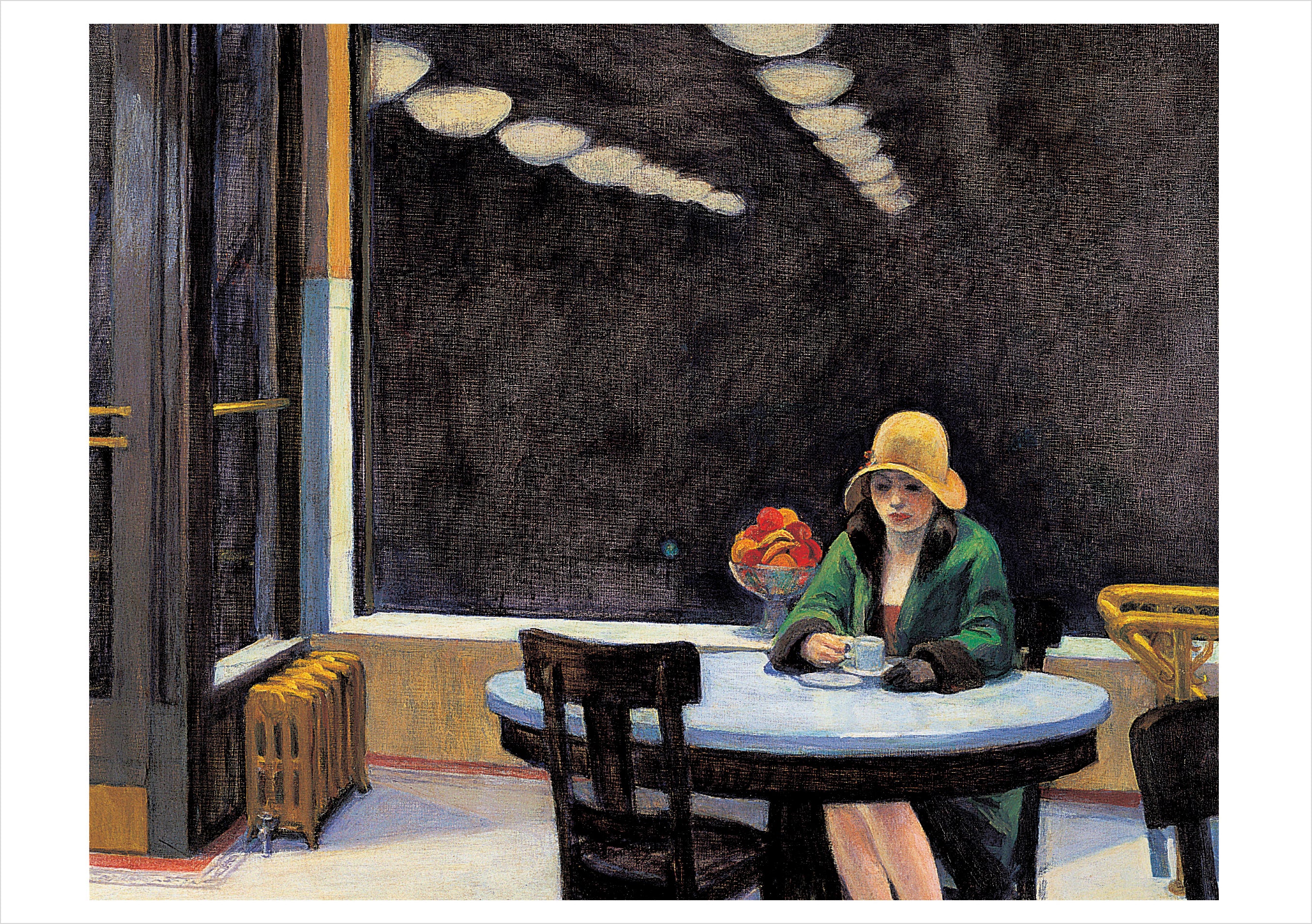 pomegranate-edward-hopper-automat-klappkarte-einzeln image 1