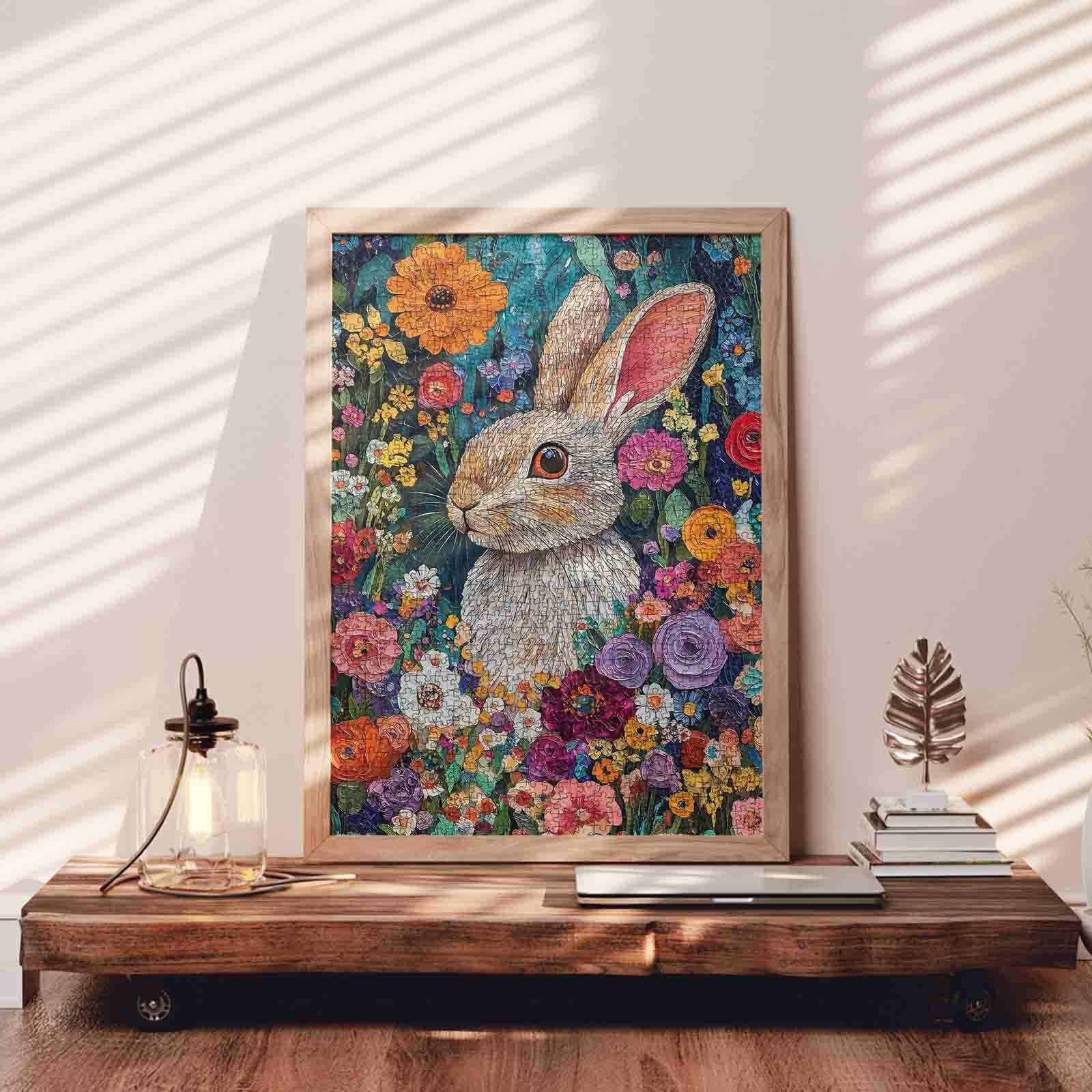 tucocoo-jigsaw-puzzles-floral-bunny-bloom-puzzle-1000-teile-tiere image 3
