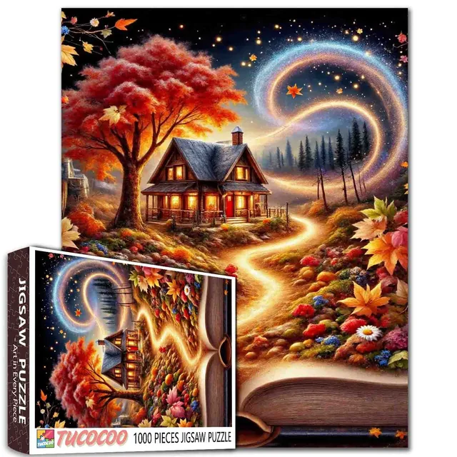 tucocoo-autumn-tale-cottage-puzzle-1000-teile-herbst image 1
