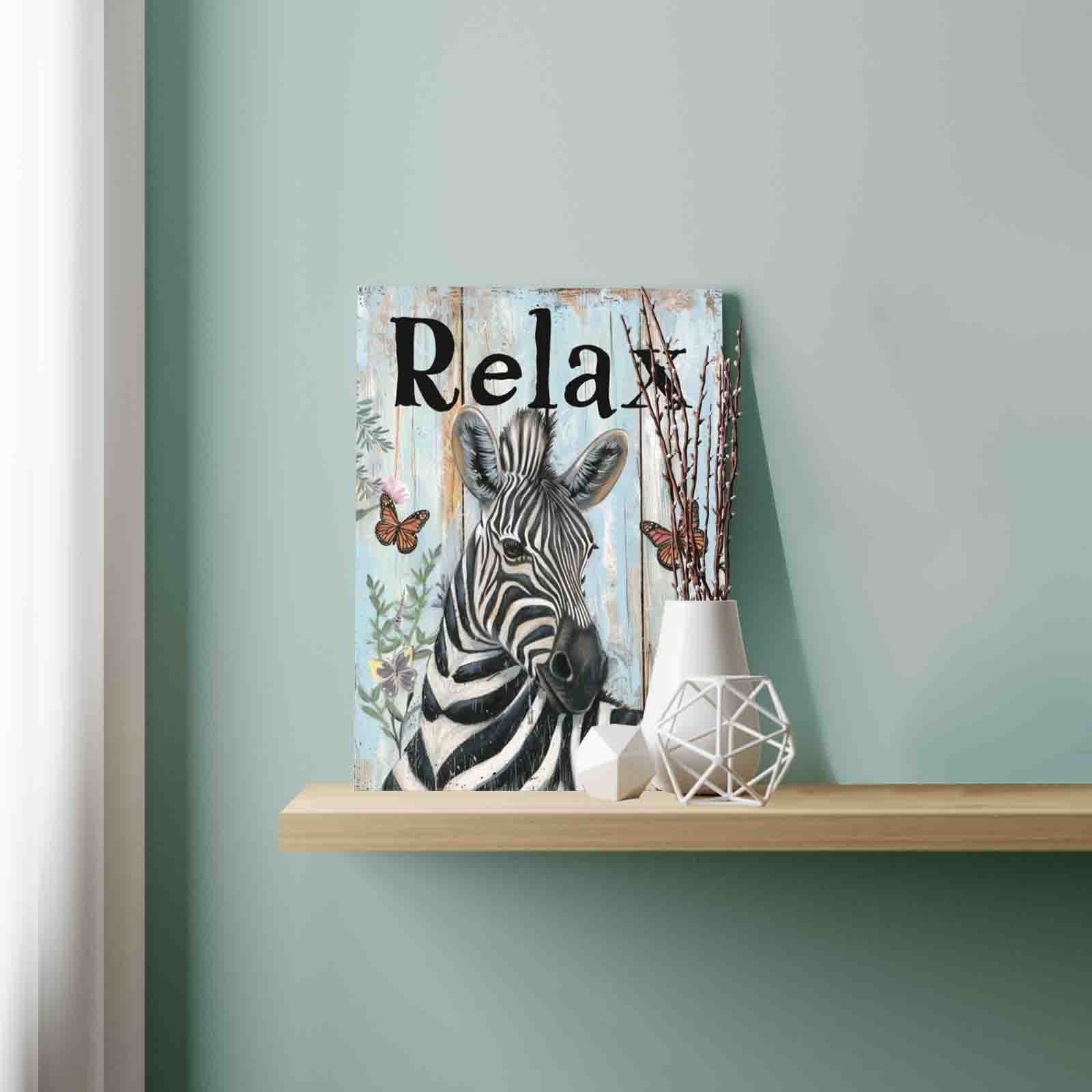 tucocoo-relaxing-zebra-garden-malen-nach-zahlen-ohne-rahmen-40x50-cm image 3