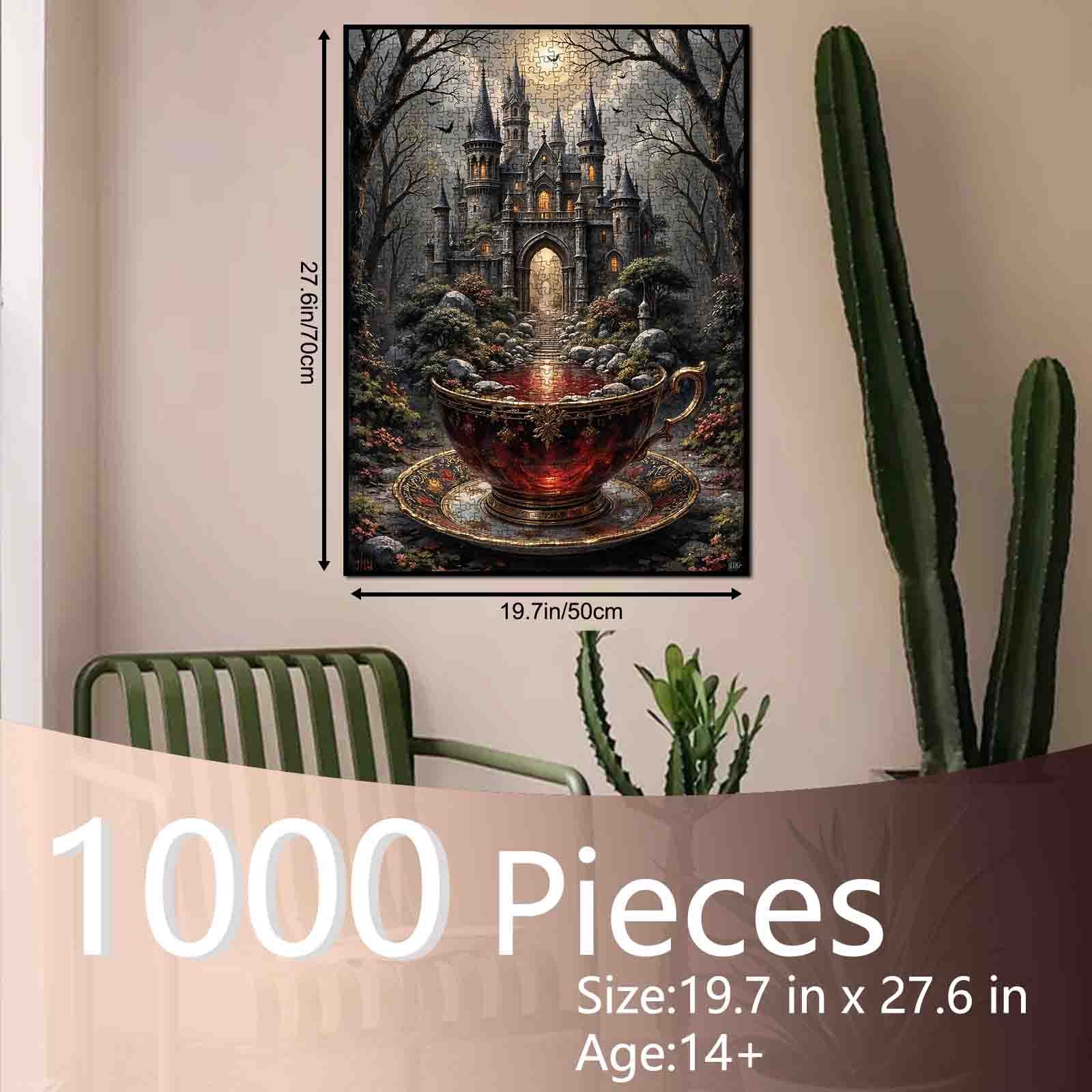 tucocoo-gothic-castle-teacup-jigsaw-puzzle-1000-teile image 5