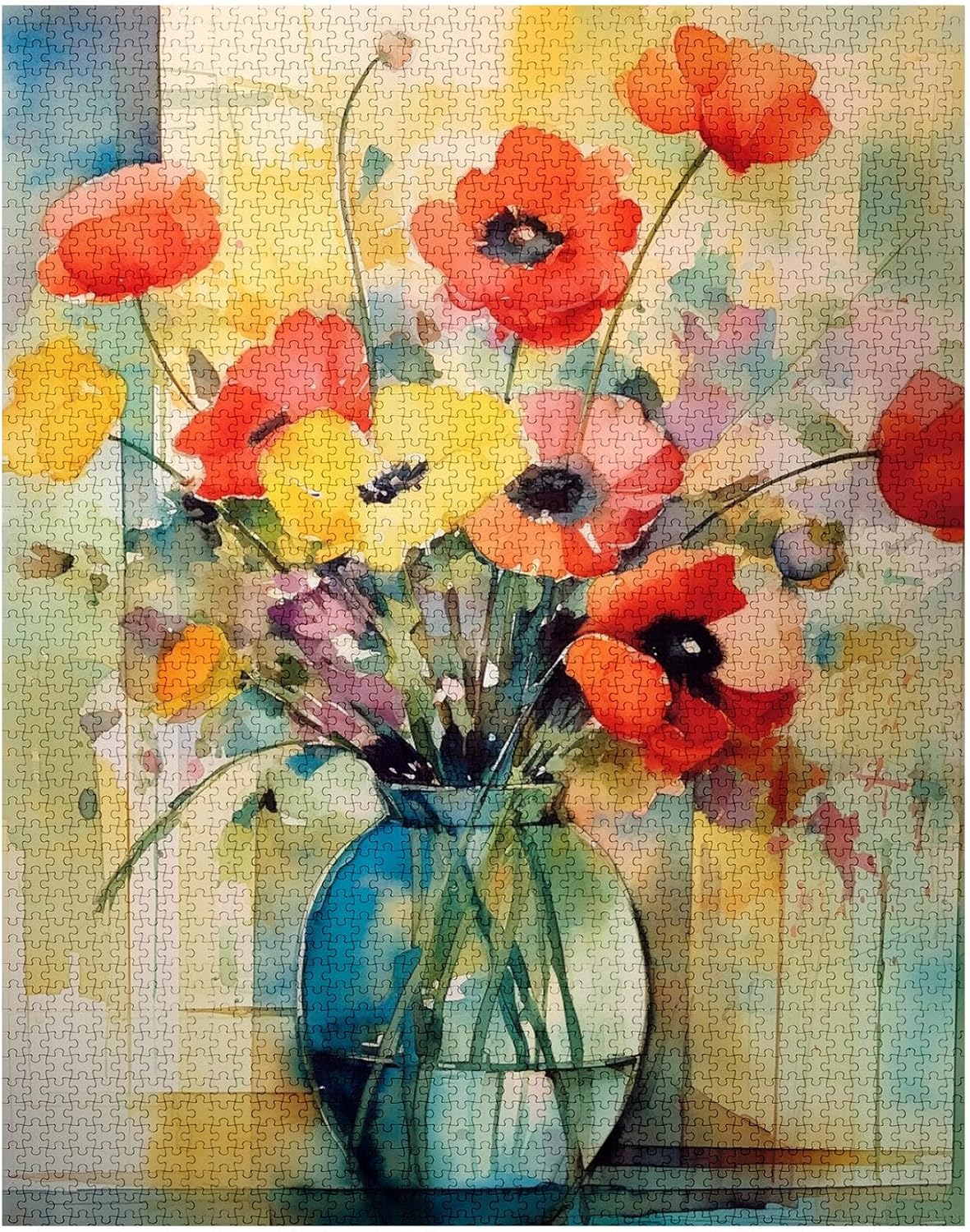 tucocoo-aquarell-mohn-puzzle-1000-teile-blumen image 3