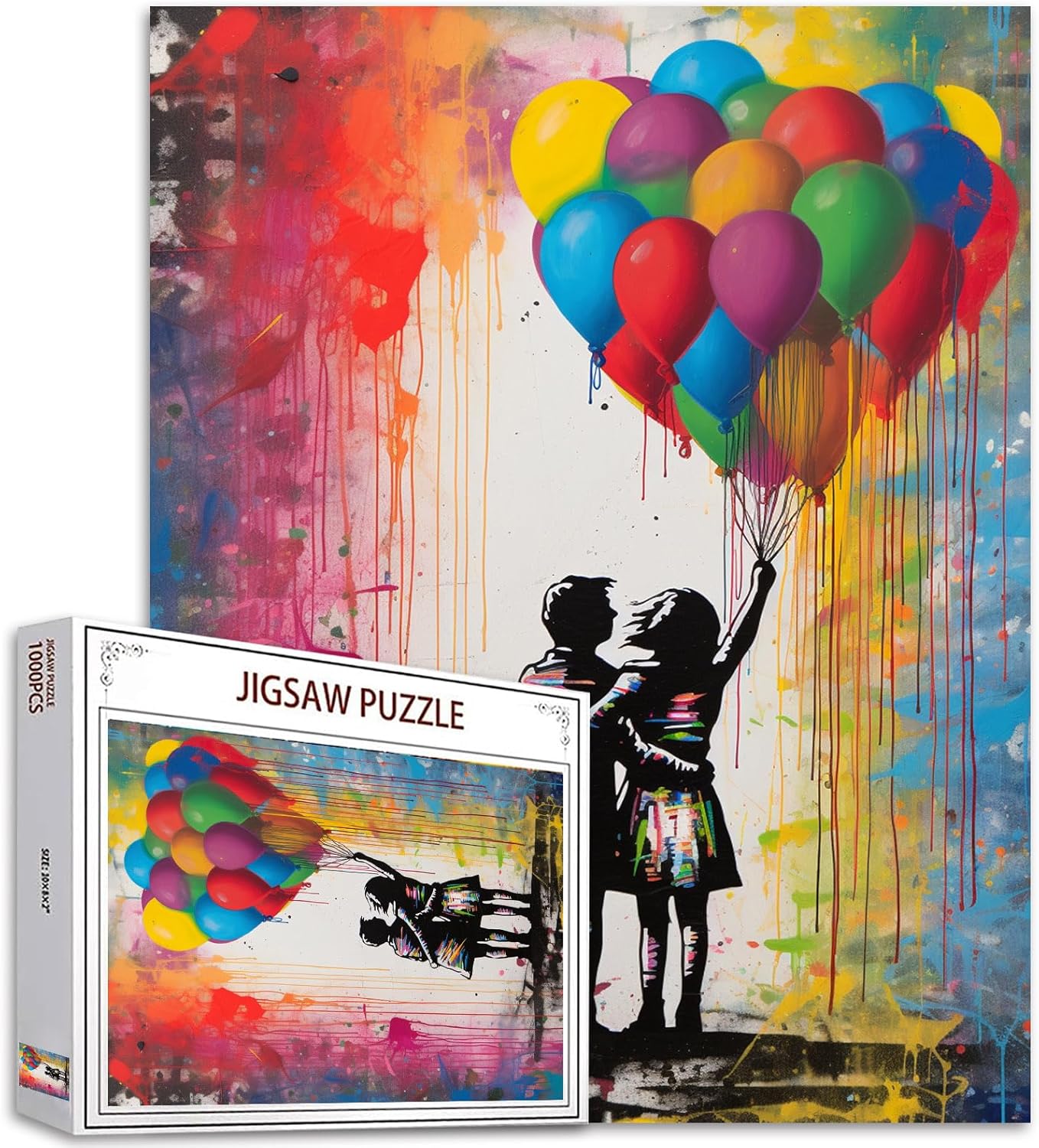tucocoo-paar-regenbogen-ballon-puzzle-1000-teile image 1